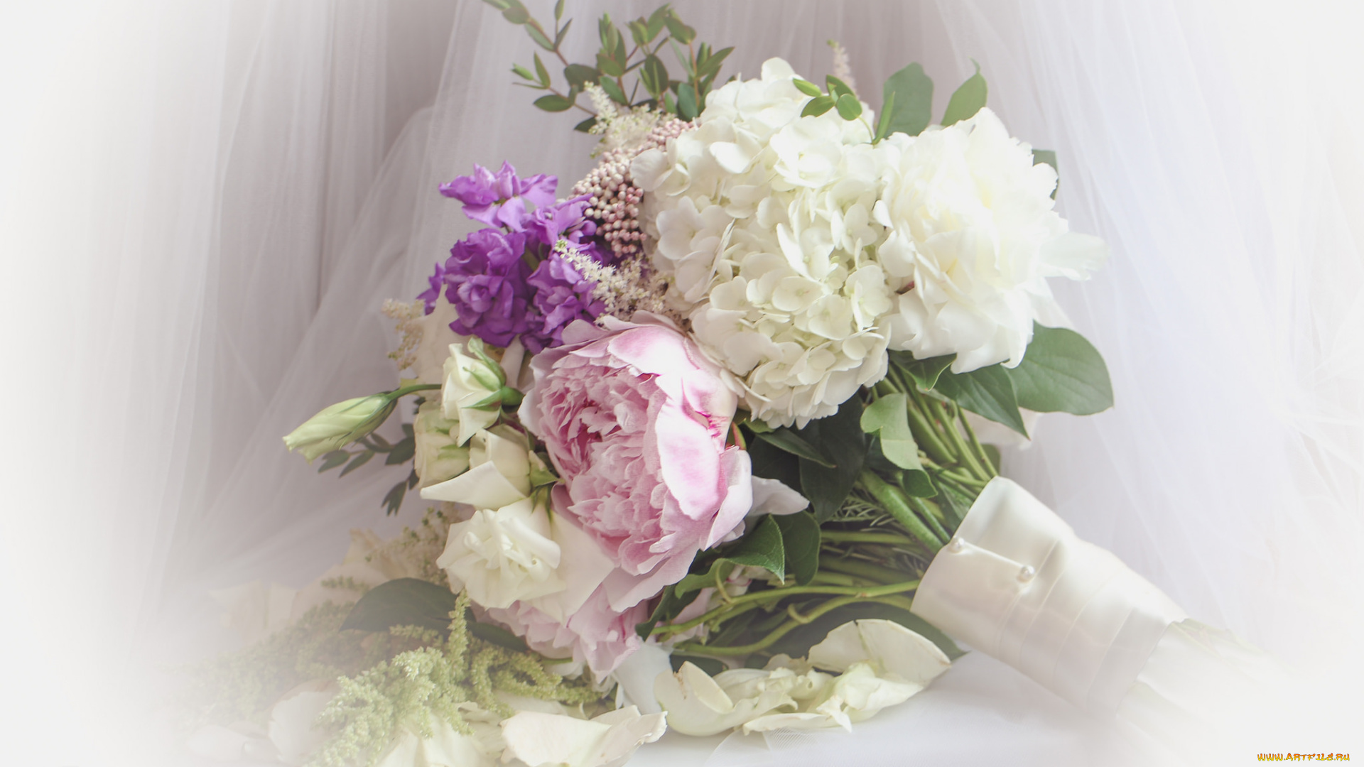 цветы, букеты, , композиции, ткань, гортензия, букет