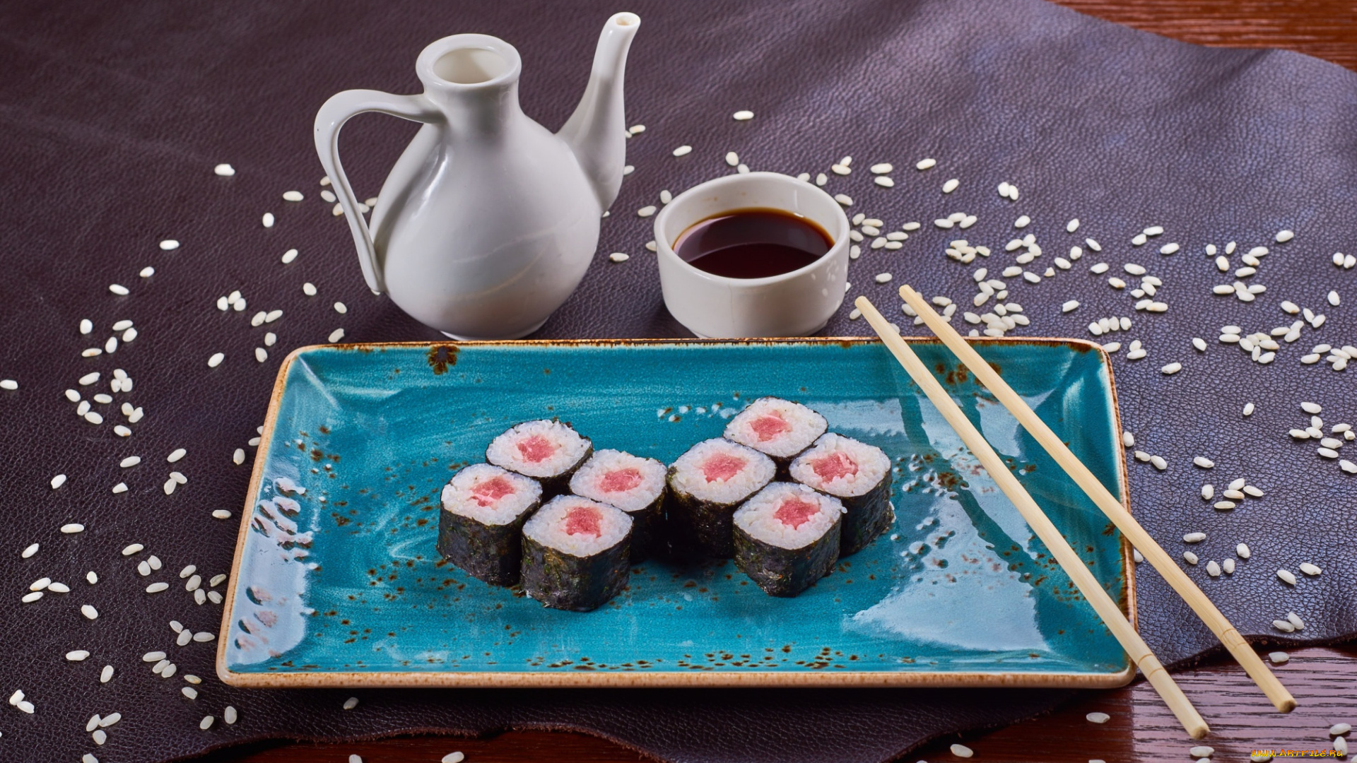 еда, рыба, , морепродукты, , суши, , роллы, роллы, кунжут, соус, рис