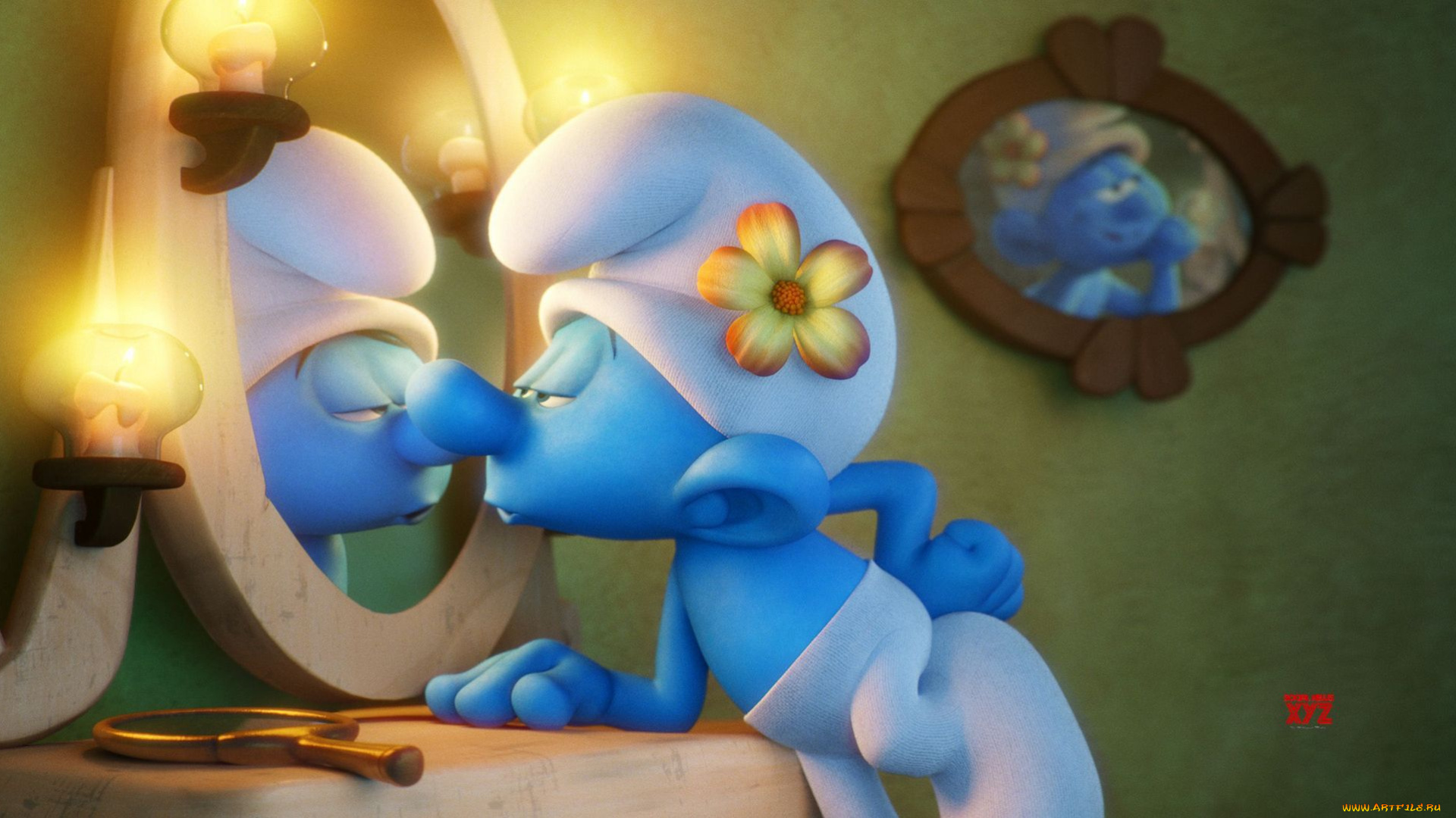 мультфильмы, smurfs, , the, lost, village, кадр, смурфы, персонажи, роль, мультфильм, 3