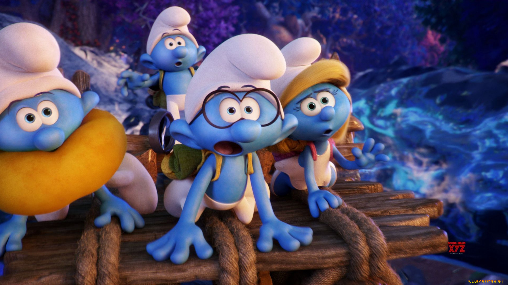 мультфильмы, smurfs, , the, lost, village, персонажи, роль, кадр, смурфы, мультфильм, 3