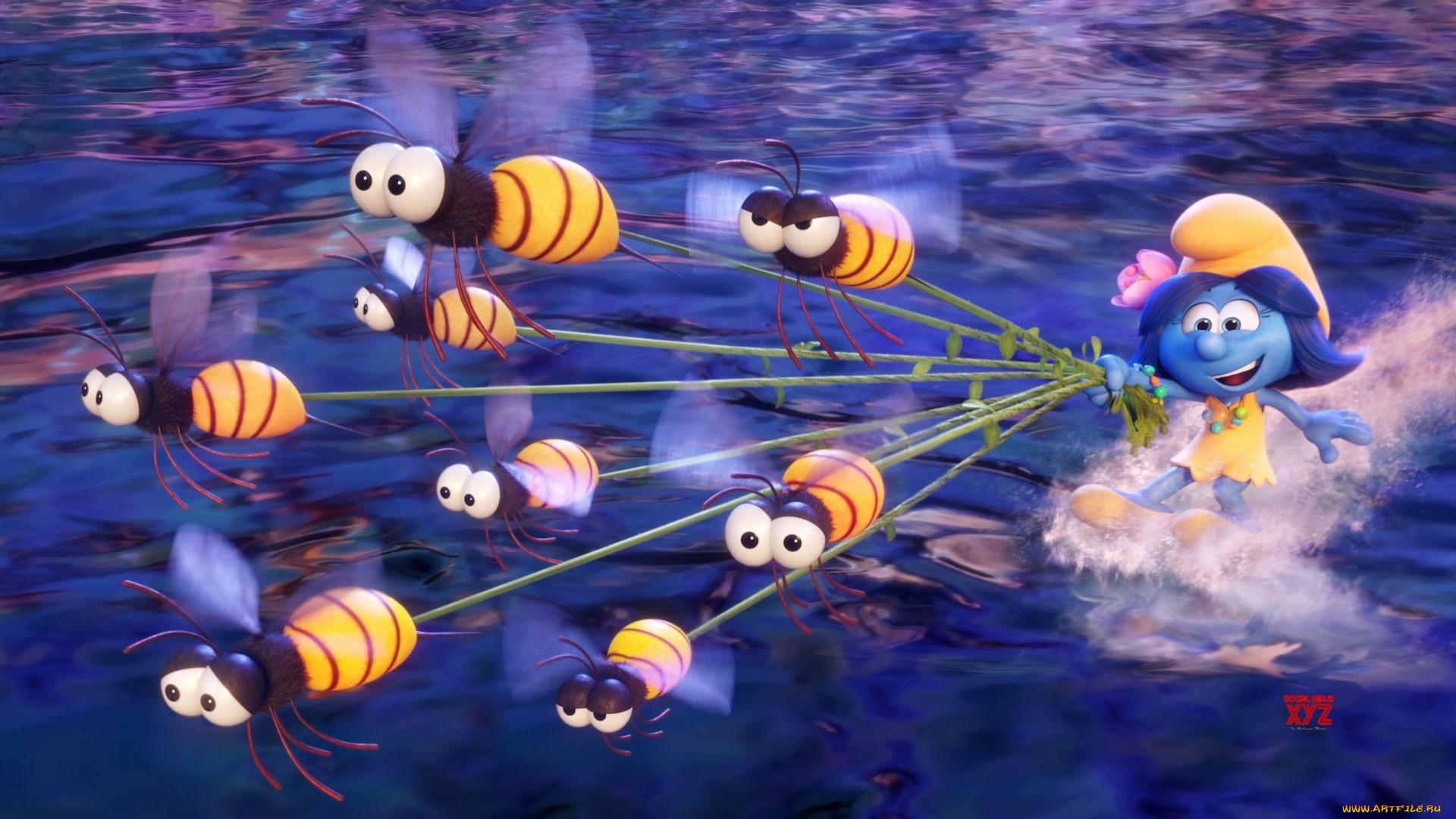 мультфильмы, smurfs, , the, lost, village, роль, смурфы, кадр, мультфильм, 3, персонажи