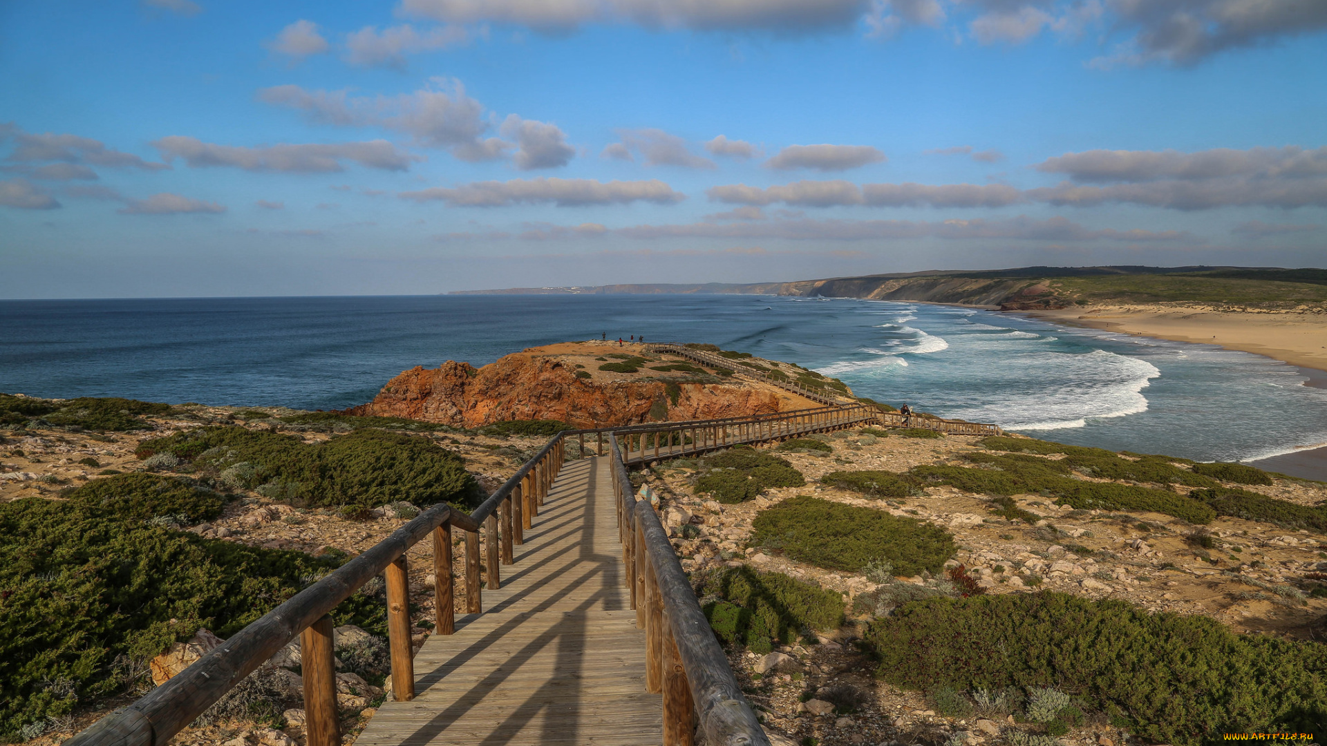 природа, побережье, простор