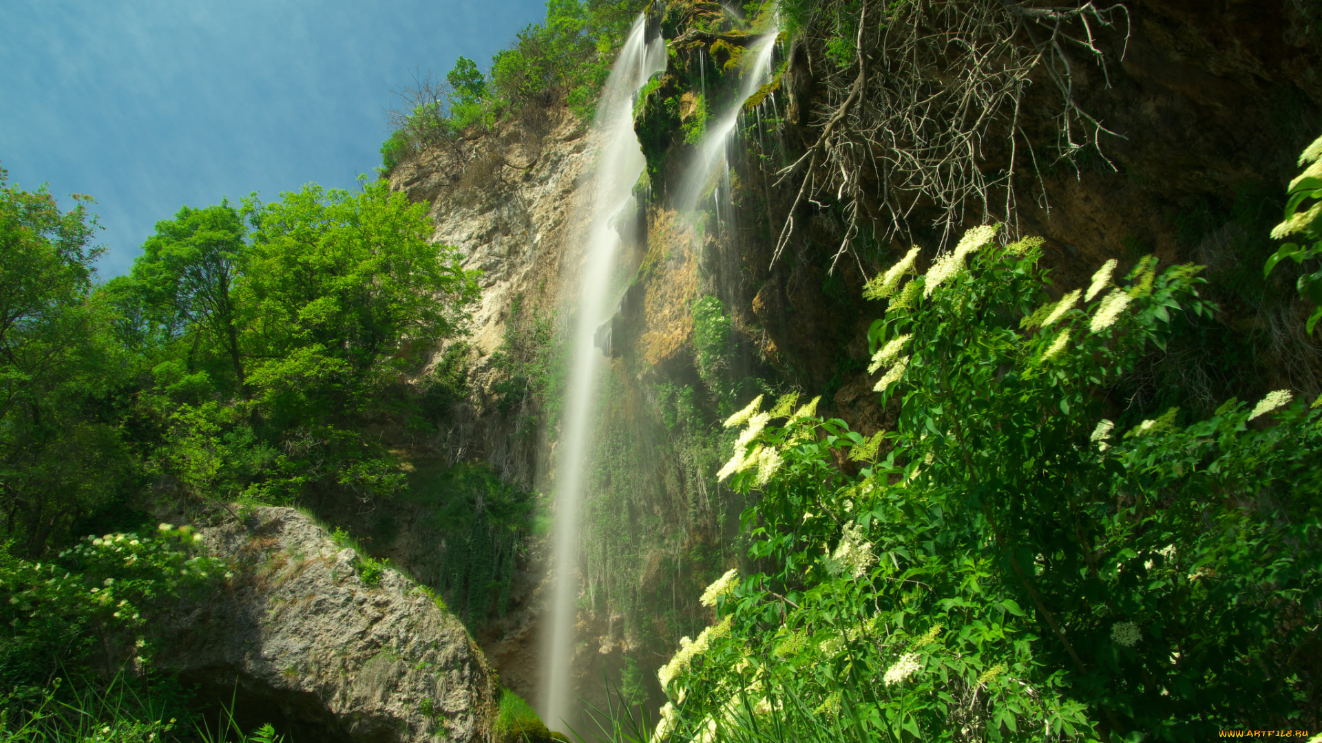 природа, водопады, простор