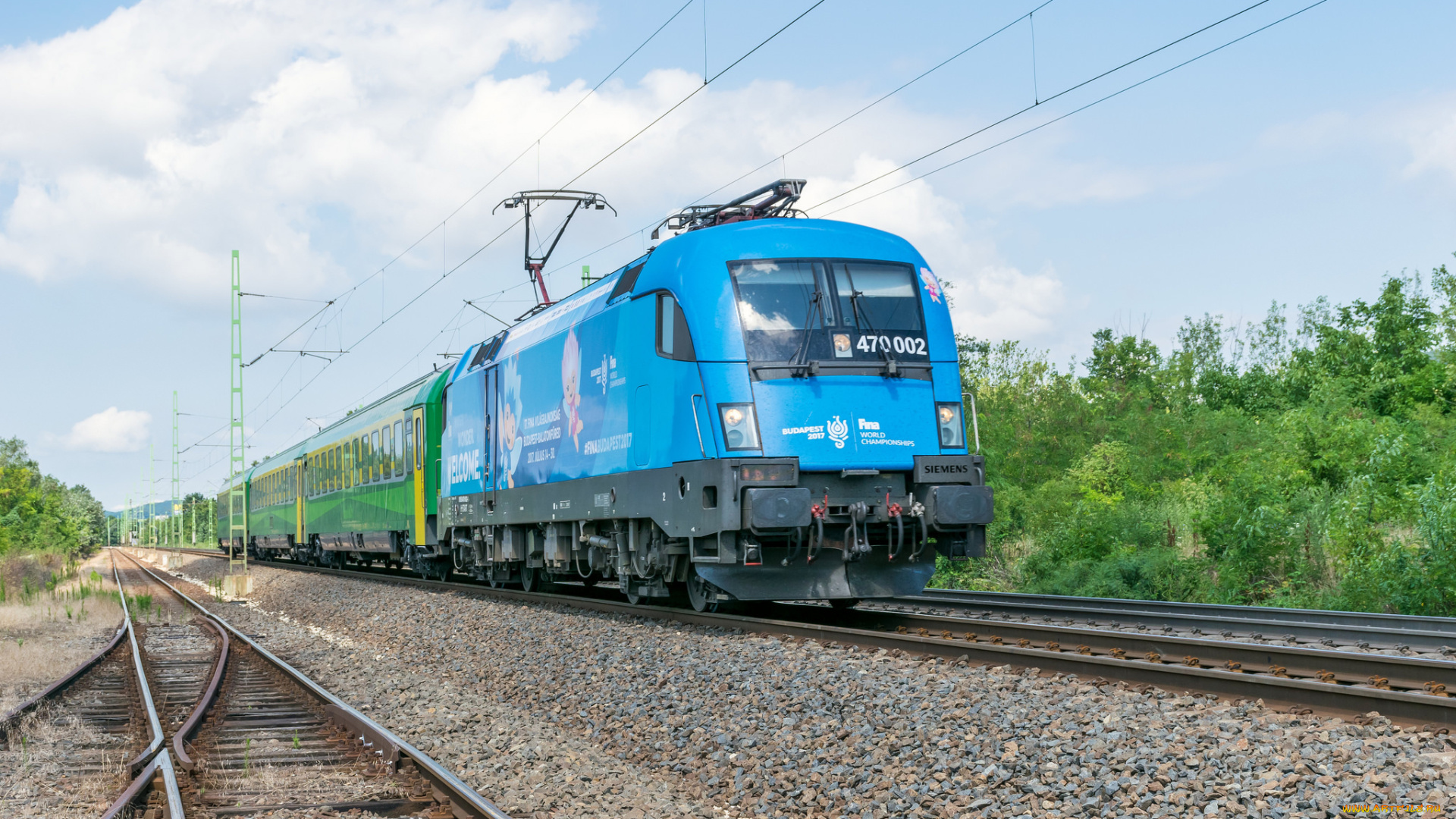 техника, электровозы, локомотив, состав