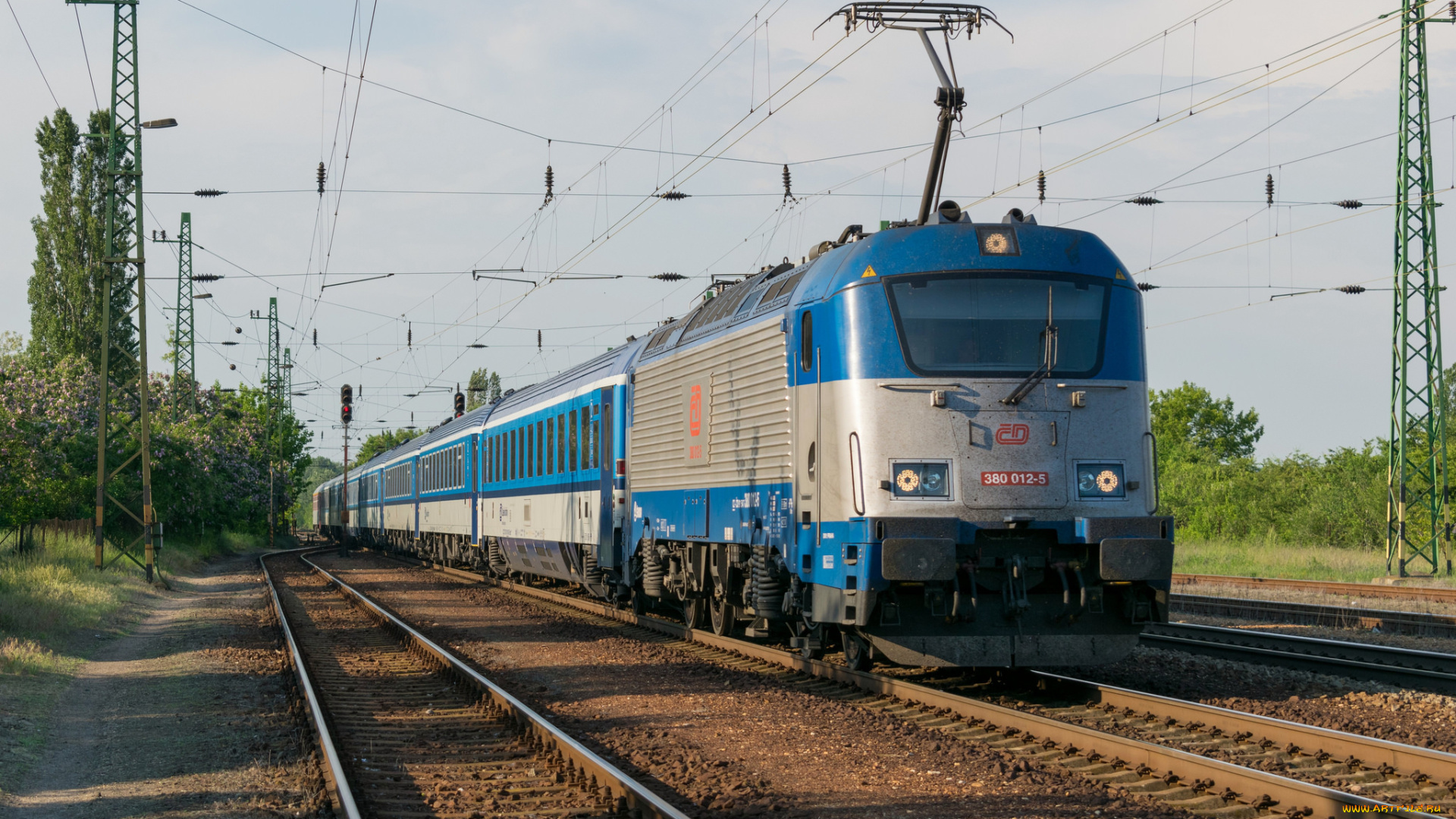 техника, электровозы, локомотив, состав