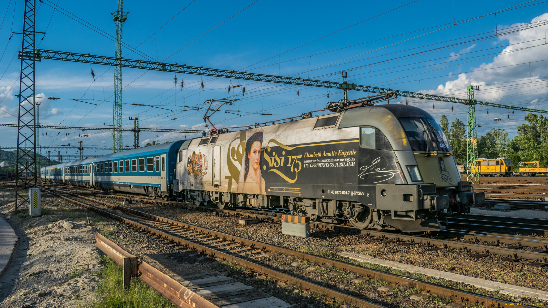 техника, электровозы, локомотив, состав