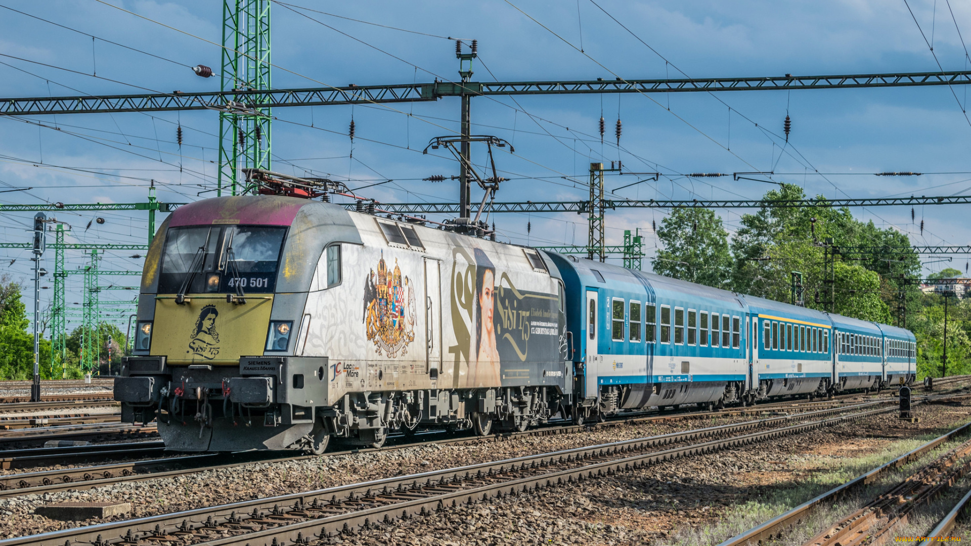 техника, электровозы, состав, локомотив