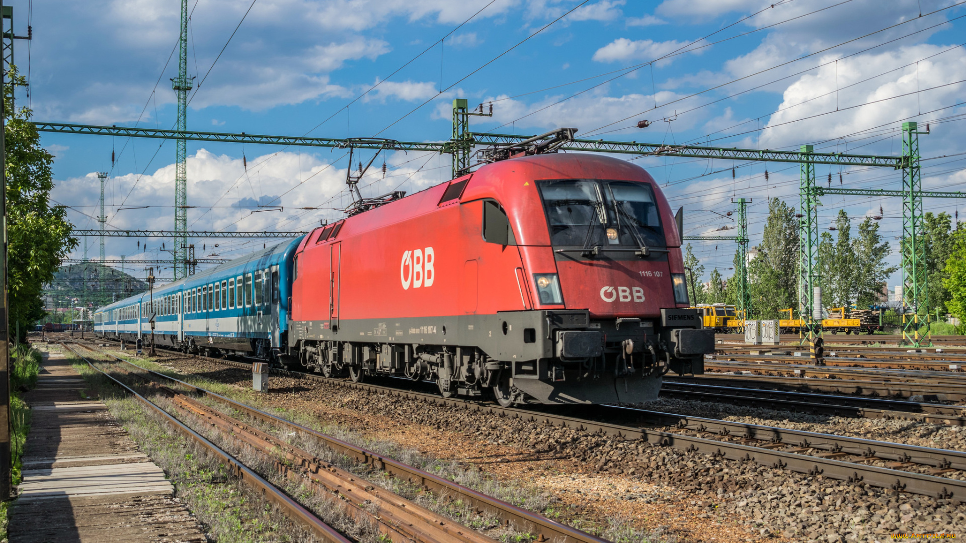 техника, электровозы, состав, локомотив