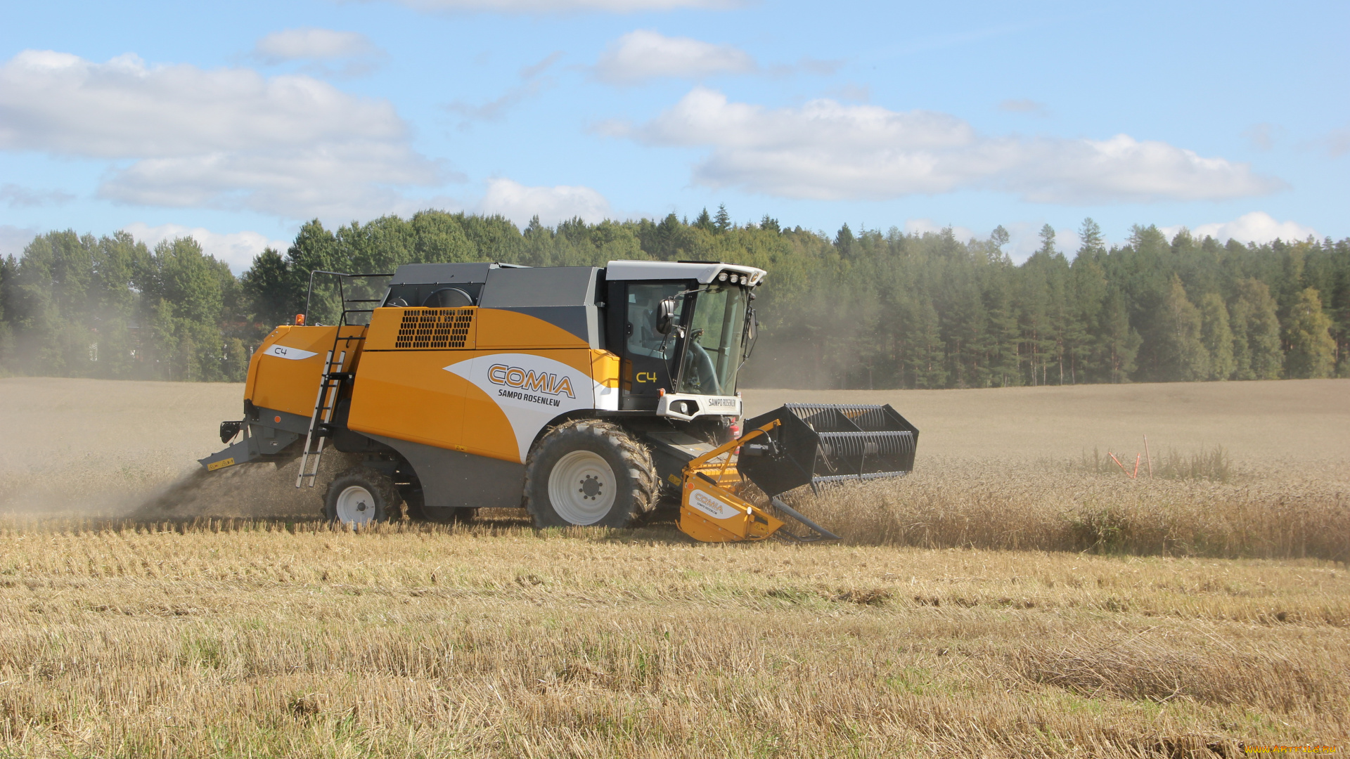 техника, комбайны, sampo
