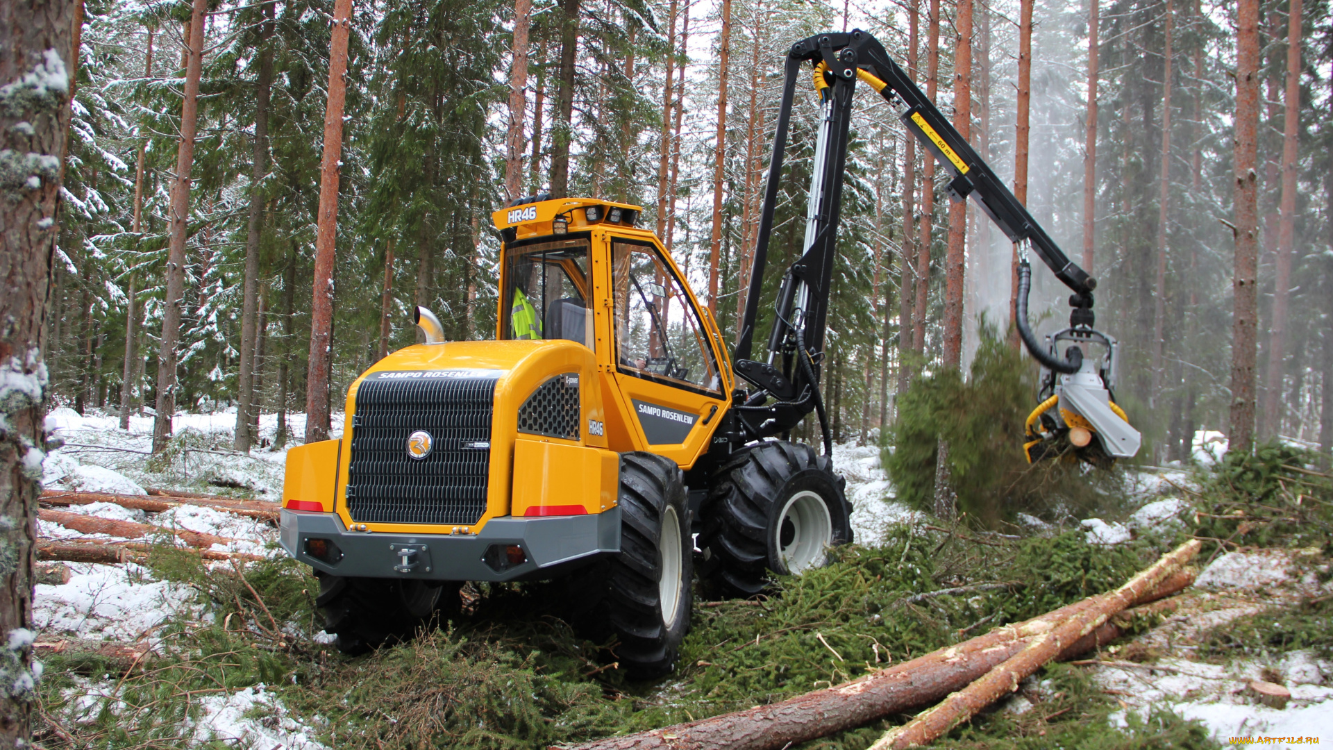 техника, лесоповалочная, техника, sampo