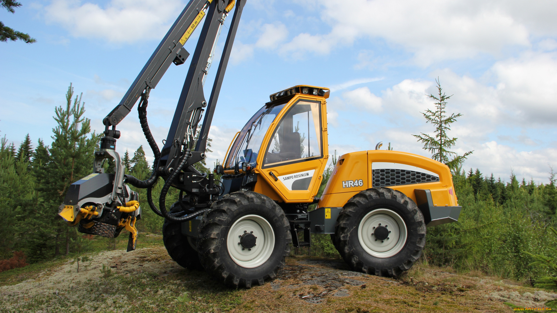 техника, лесоповалочная, техника, sampo