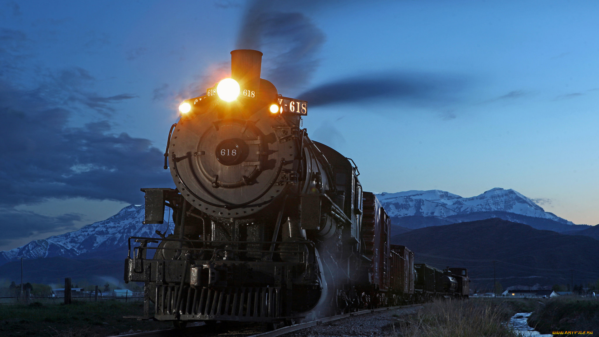 техника, паровозы, паровоз, рельсы