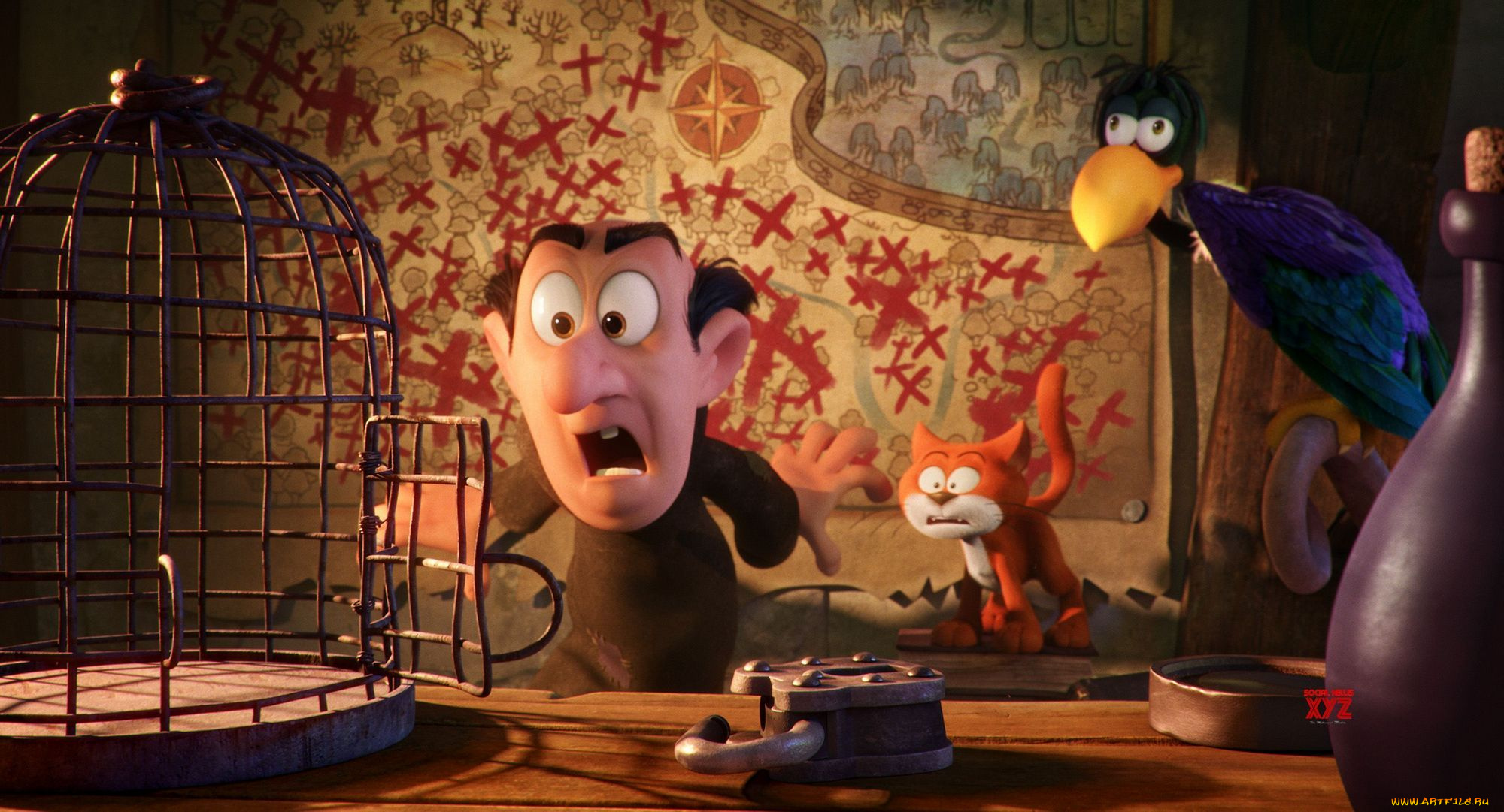 мультфильмы, smurfs, , the, lost, village, 3, мультфильм, смурфы, кадр, роль, персонажи