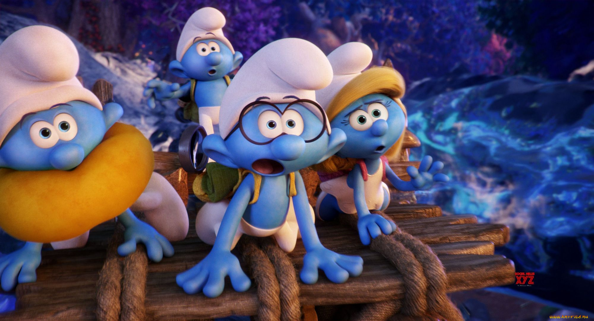 мультфильмы, smurfs, , the, lost, village, персонажи, роль, кадр, смурфы, мультфильм, 3