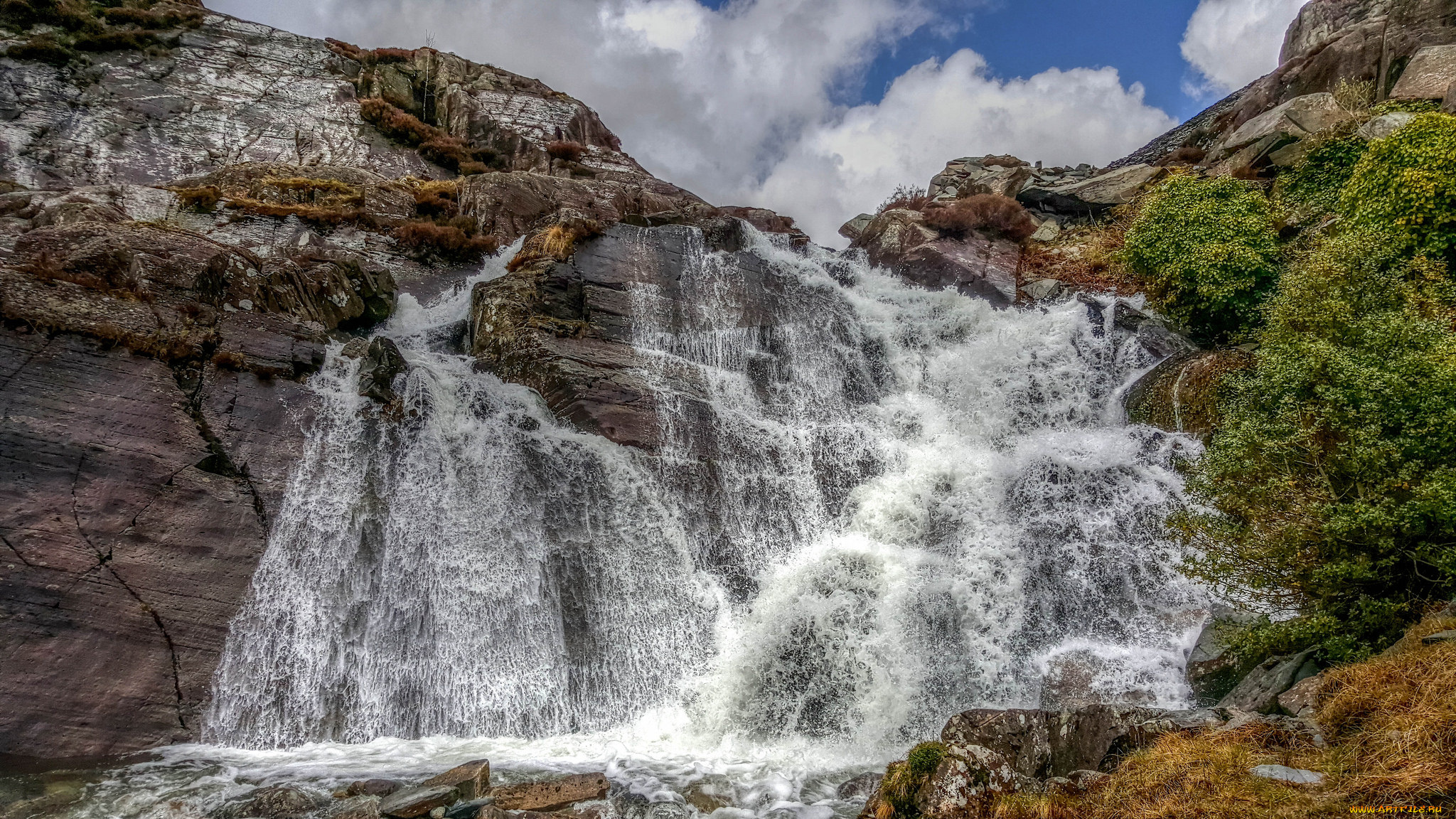 природа, водопады, простор