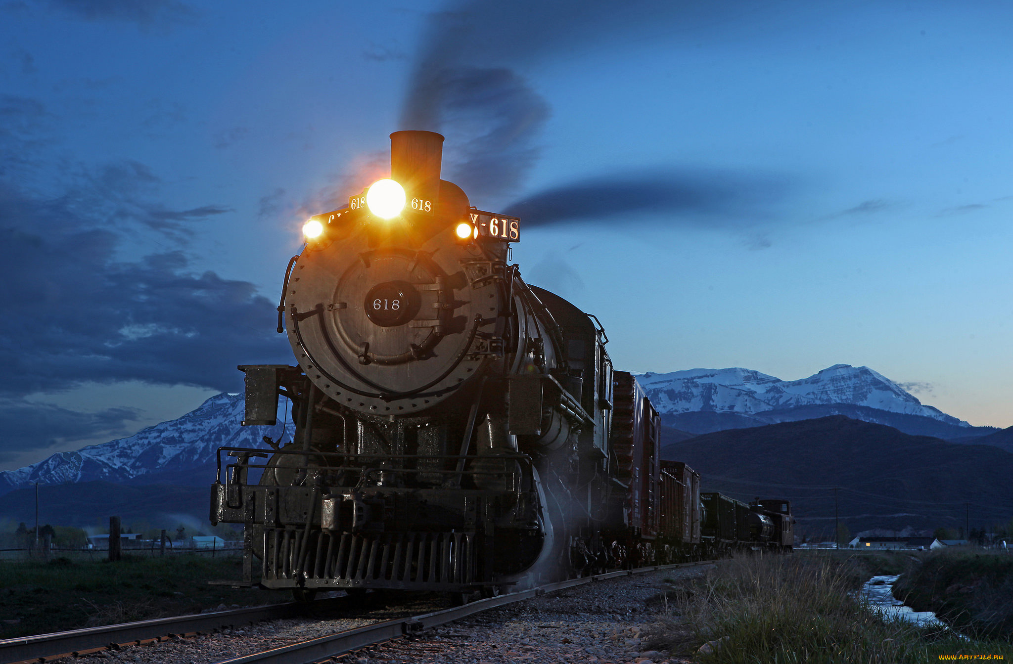 техника, паровозы, паровоз, рельсы