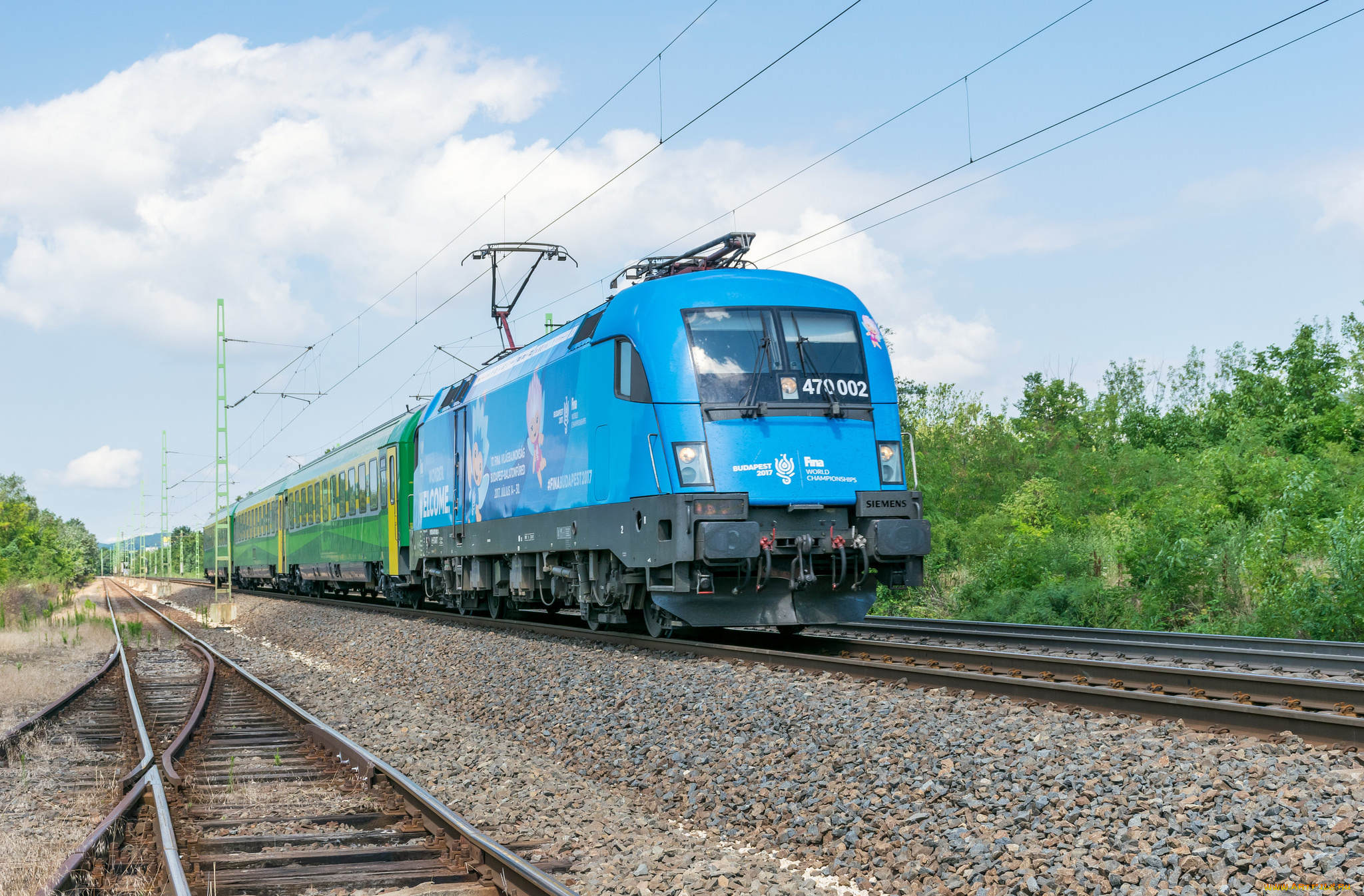 техника, электровозы, локомотив, состав