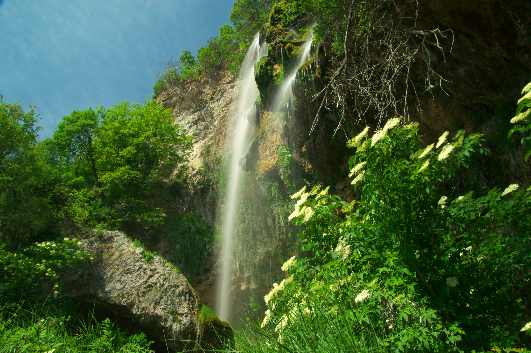 природа, водопады, простор