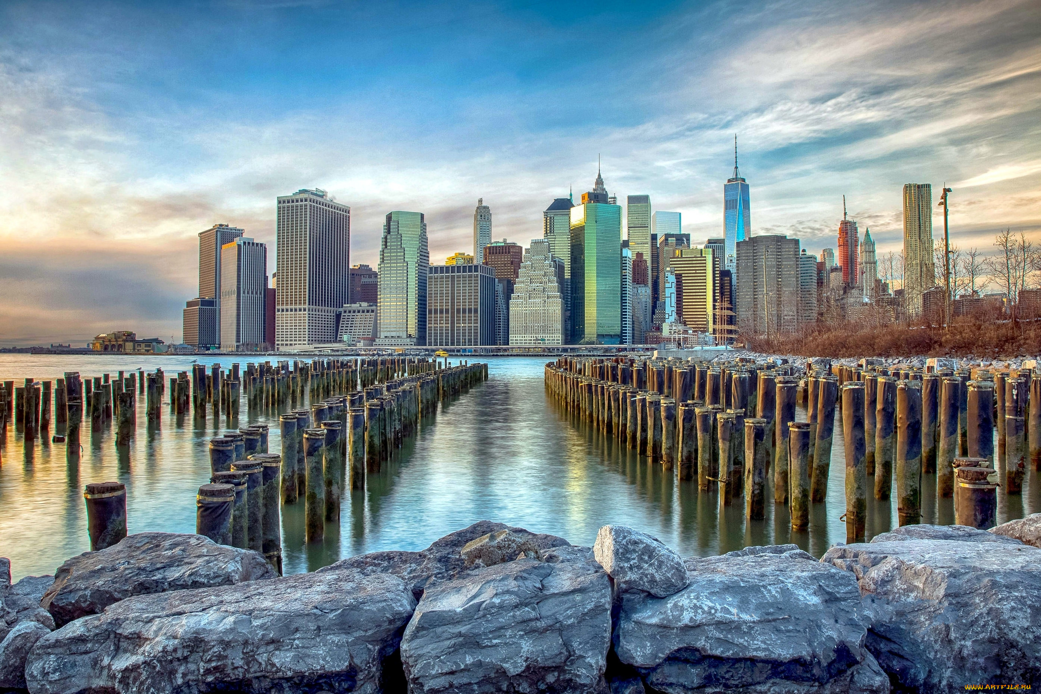 города, нью-йорк, , сша, простор