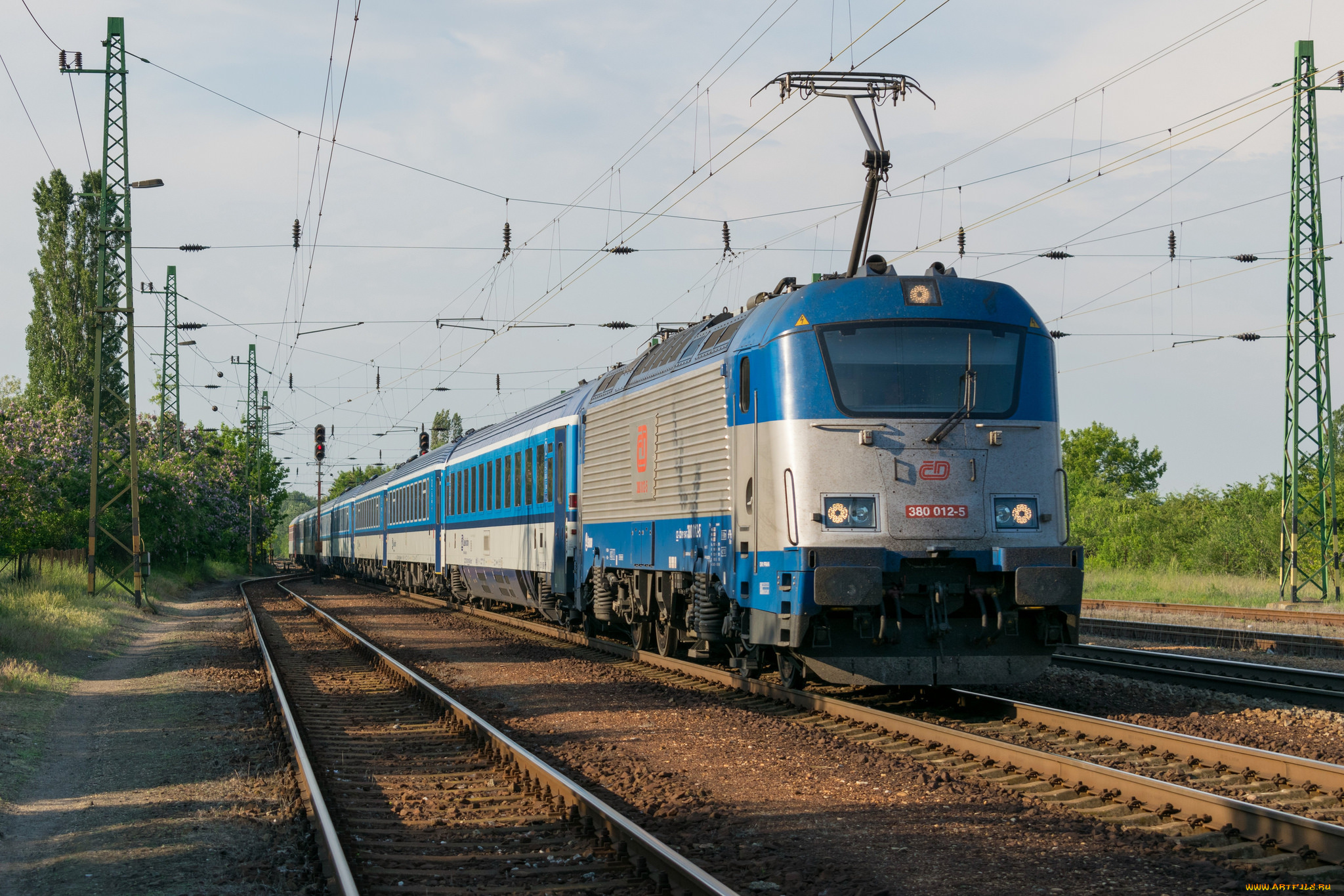 техника, электровозы, локомотив, состав