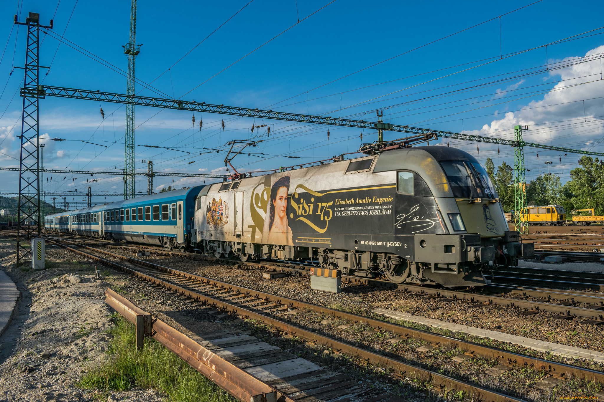 техника, электровозы, локомотив, состав