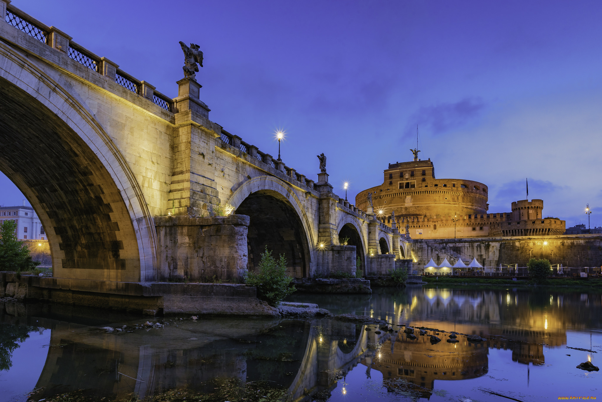 castel, sant`angelo, города, рим, , ватикан, , италия, простор