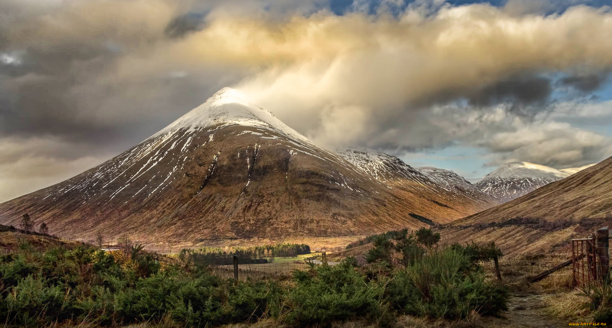 природа, горы, простор