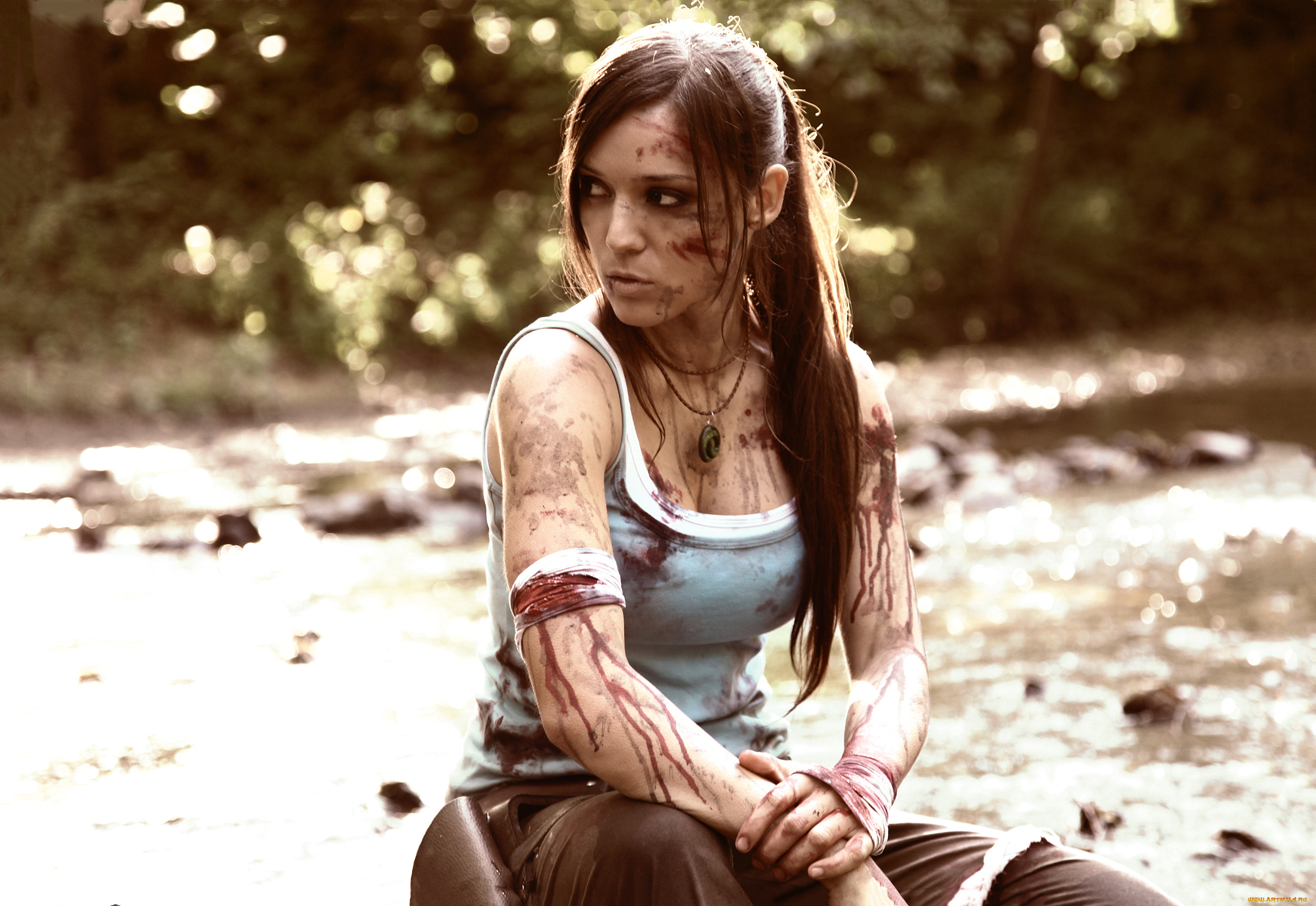 разное, cosplay, , косплей, фон, кровь, девушка, tiphaine, vaudable, illyne