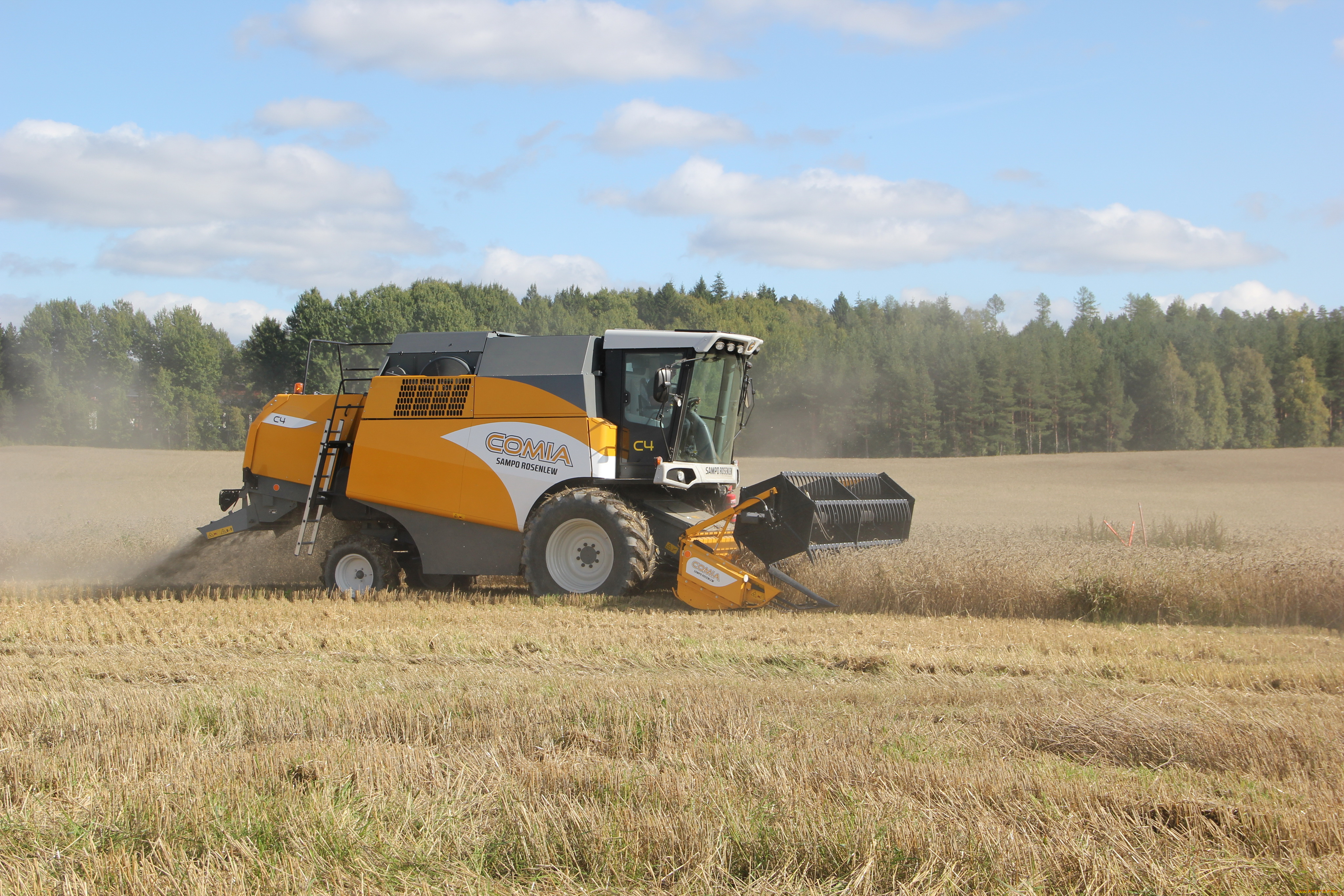 техника, комбайны, sampo