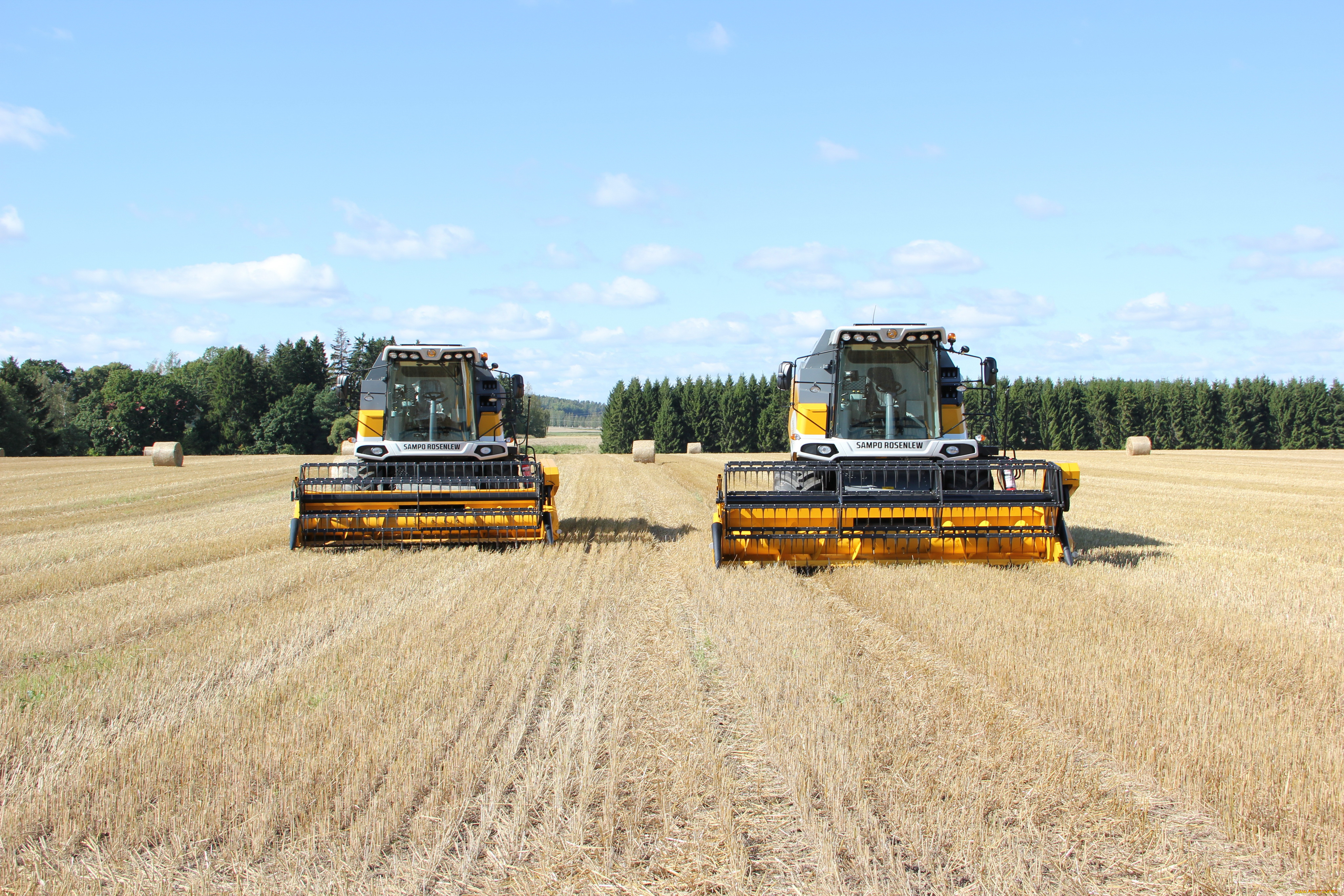 техника, комбайны, sampo