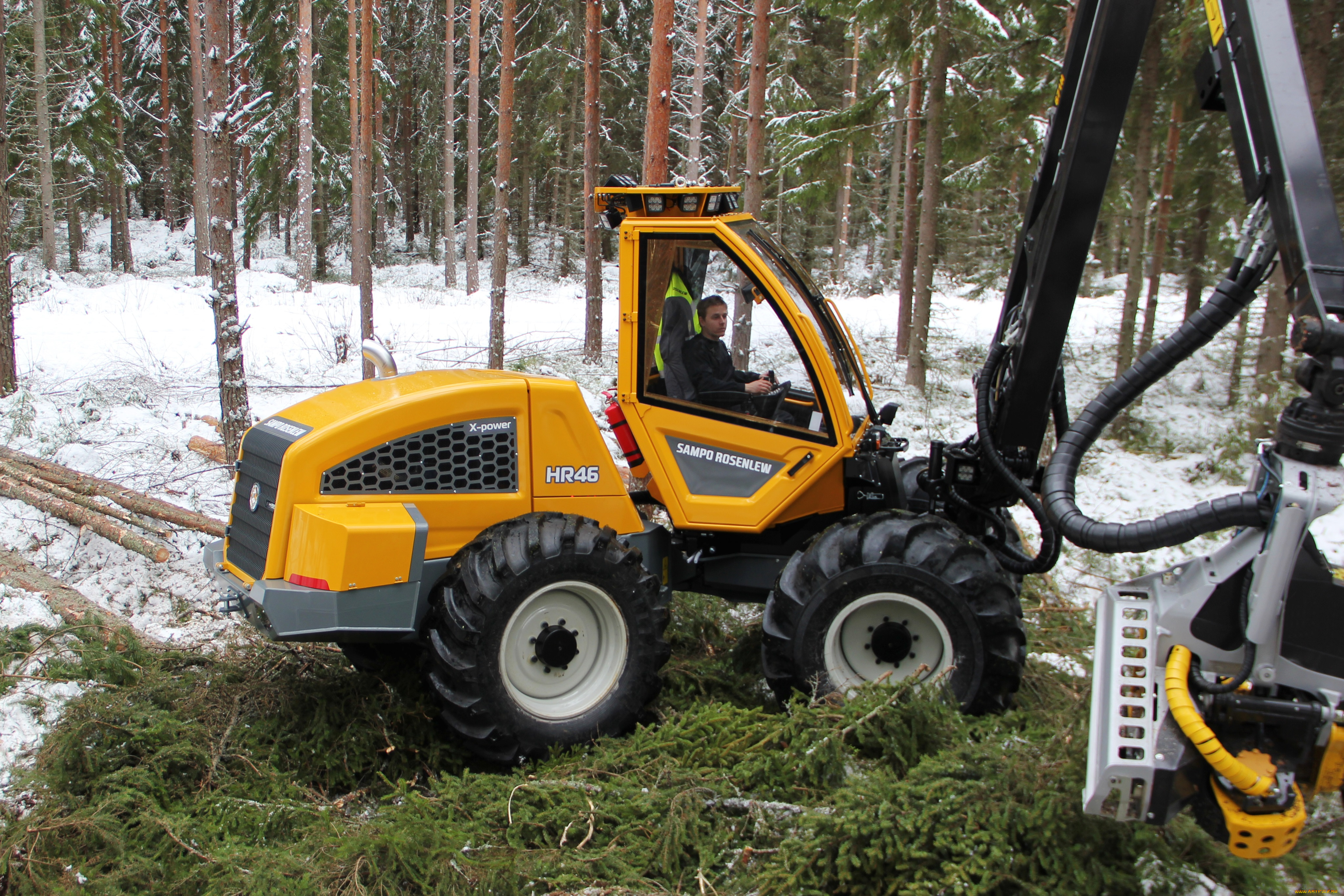 техника, лесоповалочная, техника, sampo