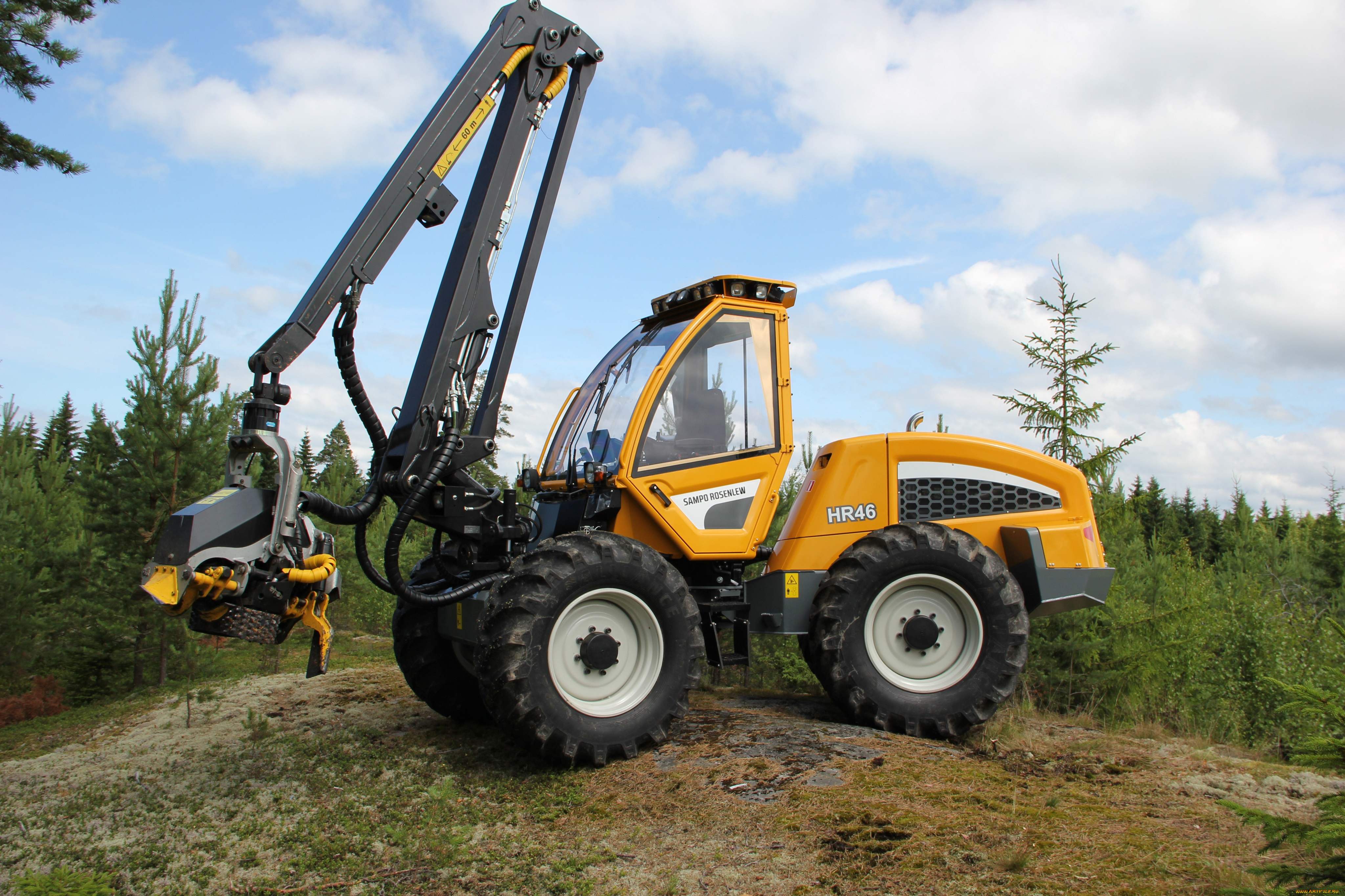 техника, лесоповалочная, техника, sampo