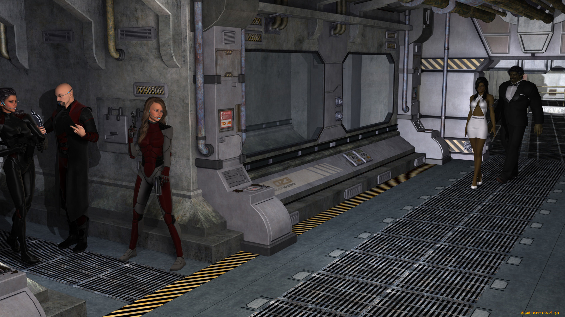 3д, графика, фантазия, , fantasy, фон, взгляд, девушки