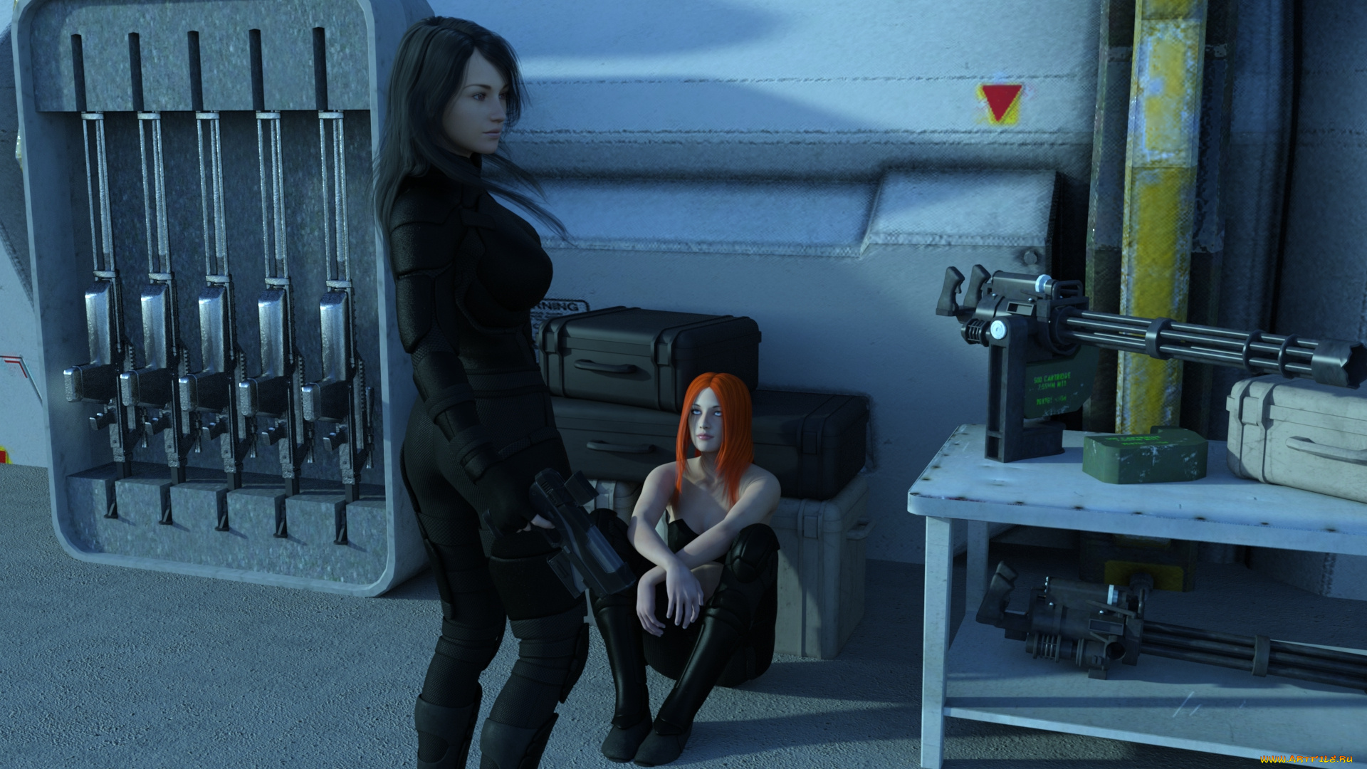 3д, графика, фантазия, , fantasy, фон, взгляд, девушки