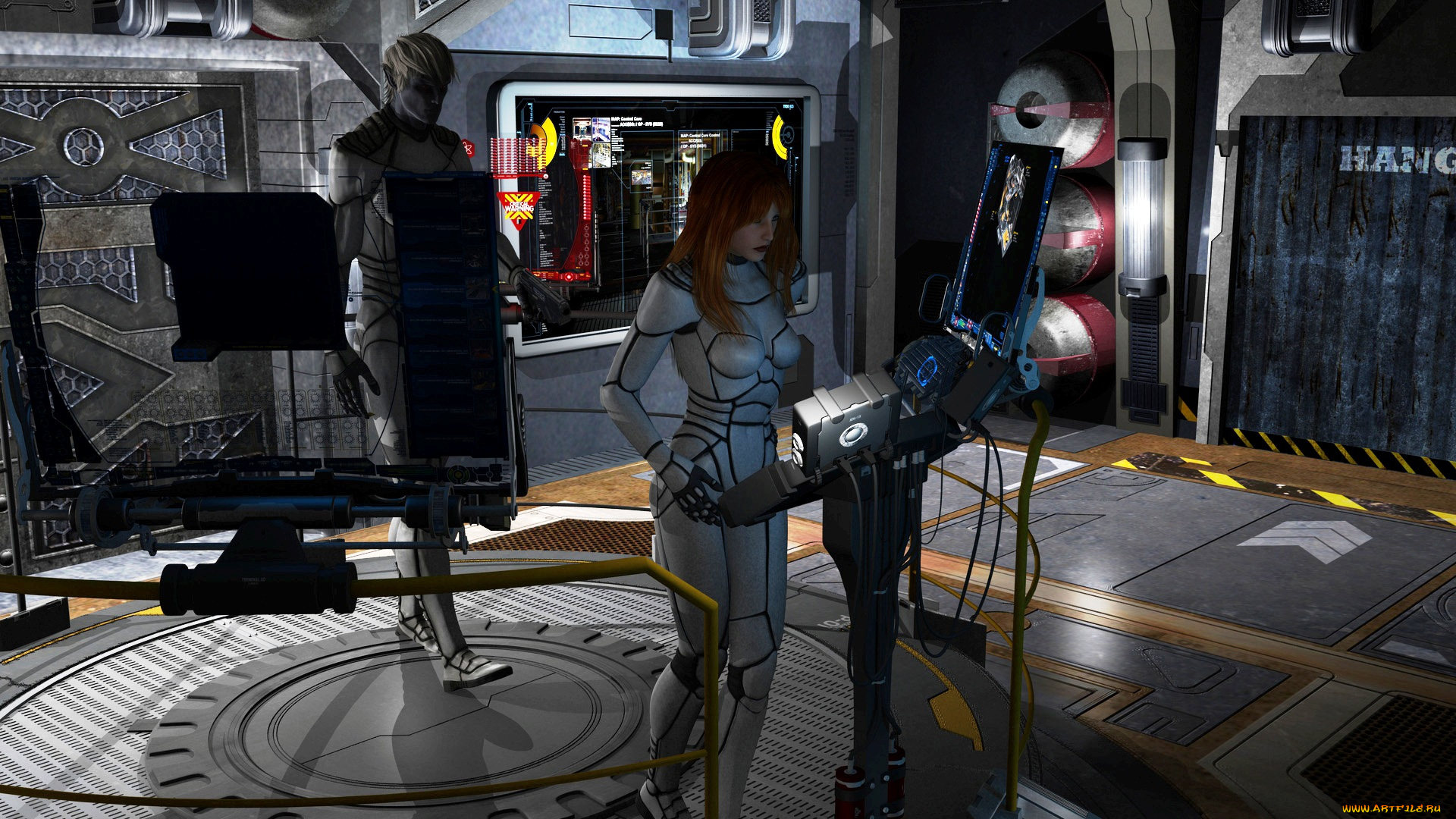 3д, графика, фантазия, , fantasy, взгляд, девушка, фон