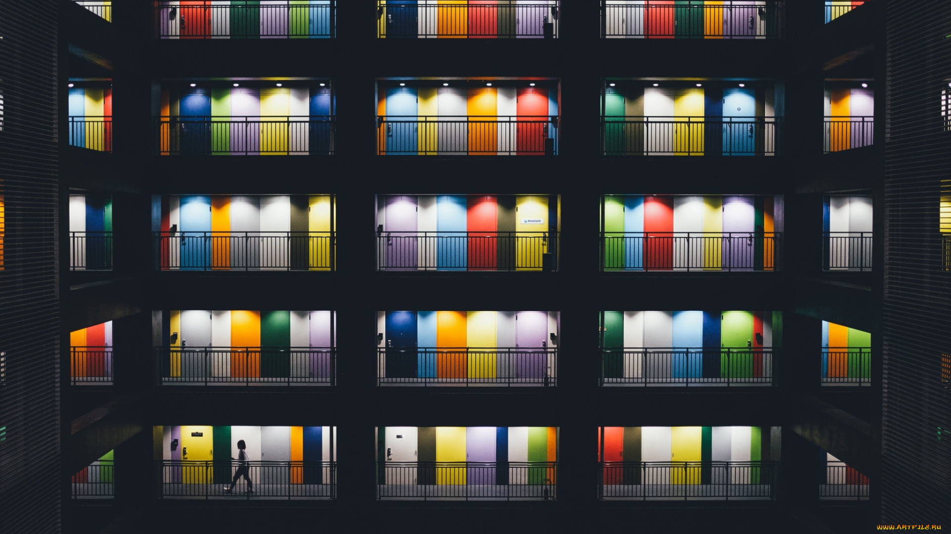 города, -, здания, , дома, токио, этажи, двери, Япония, человек, дом, город