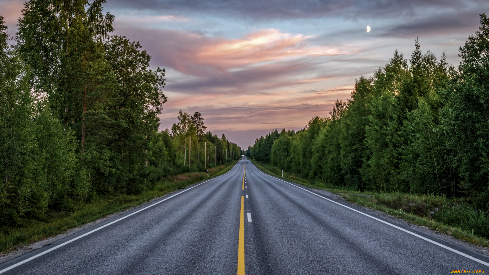 природа, дороги, простор