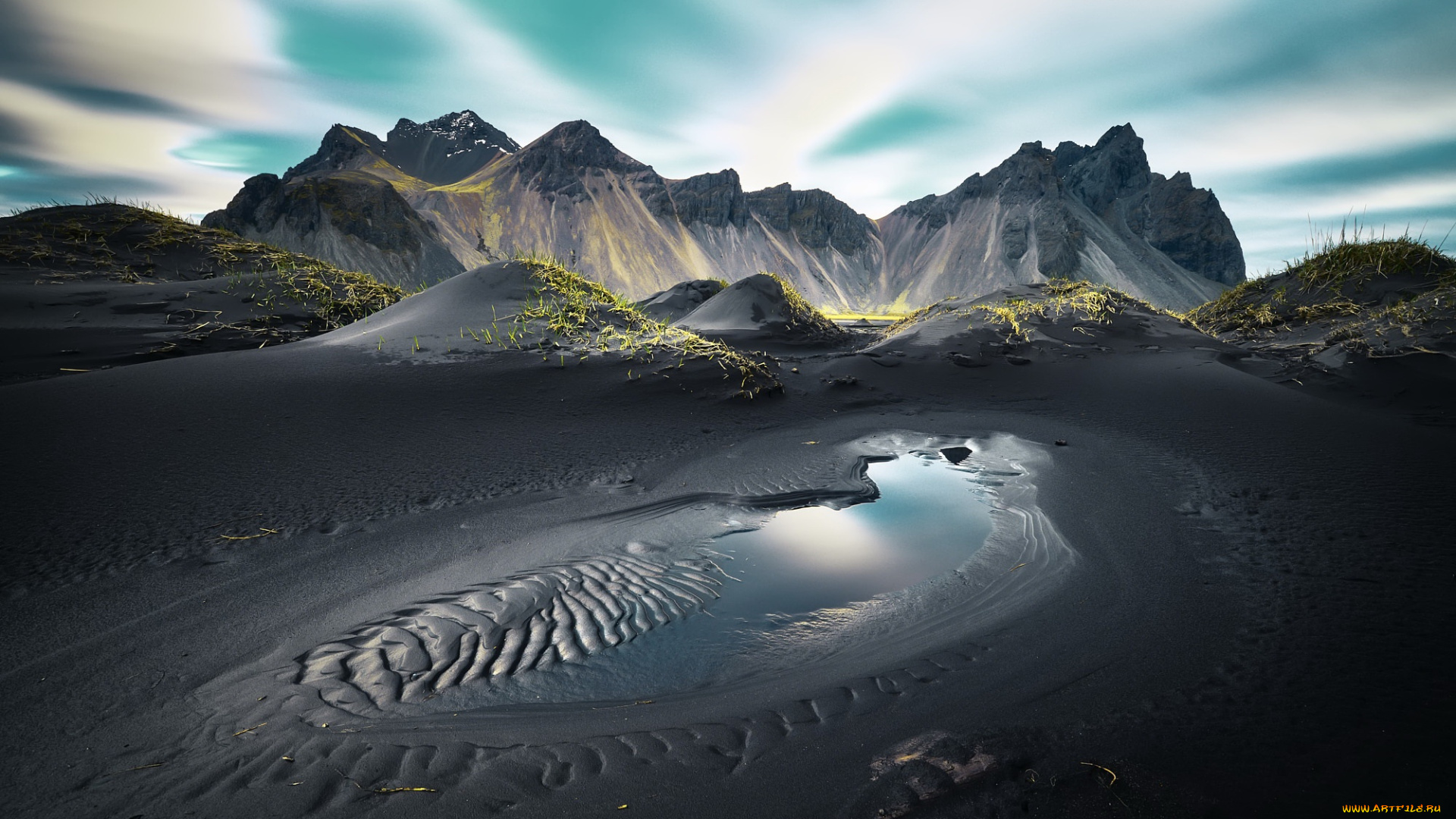 природа, горы, vestrahorn, islande