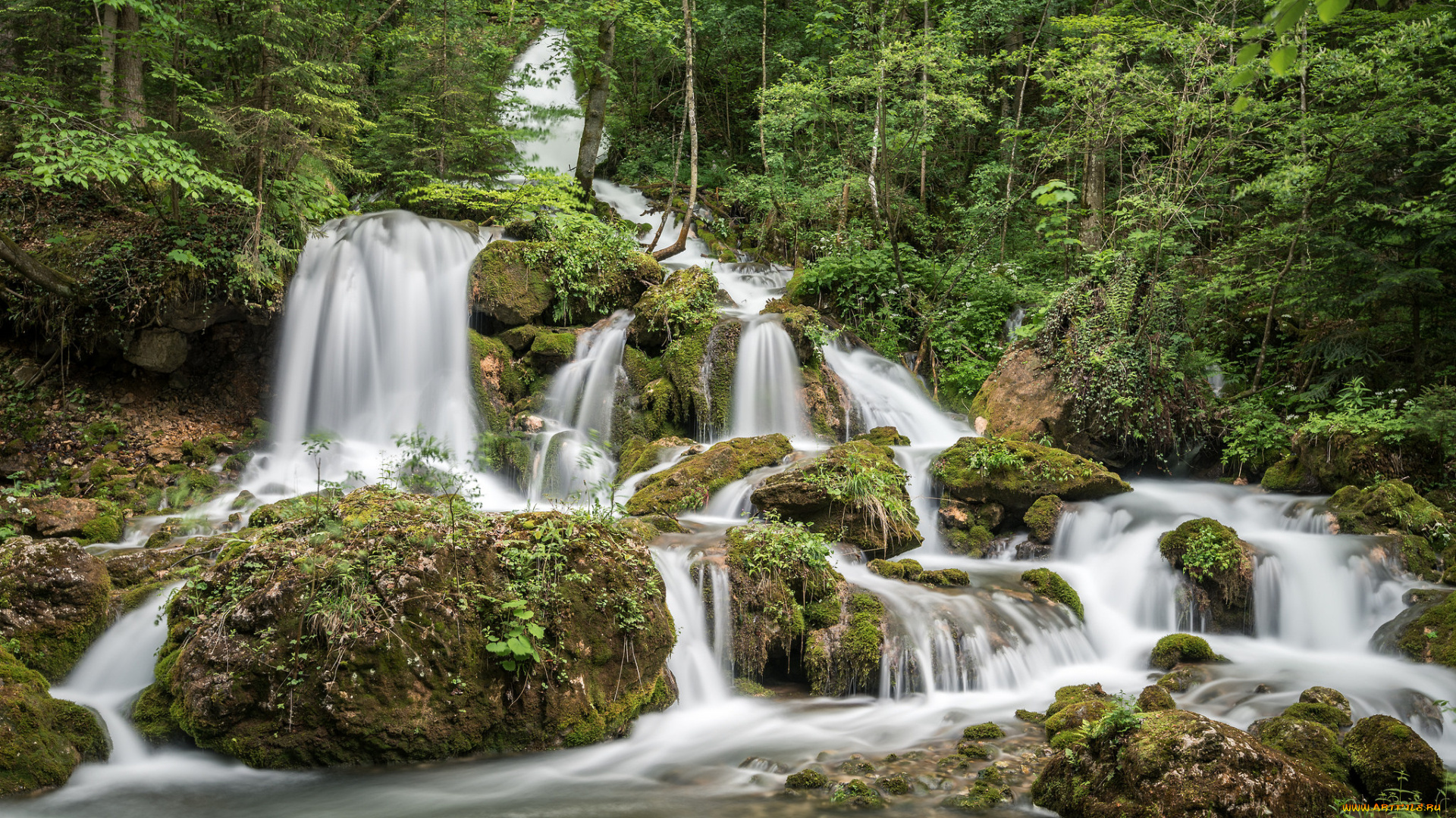 природа, водопады, простор