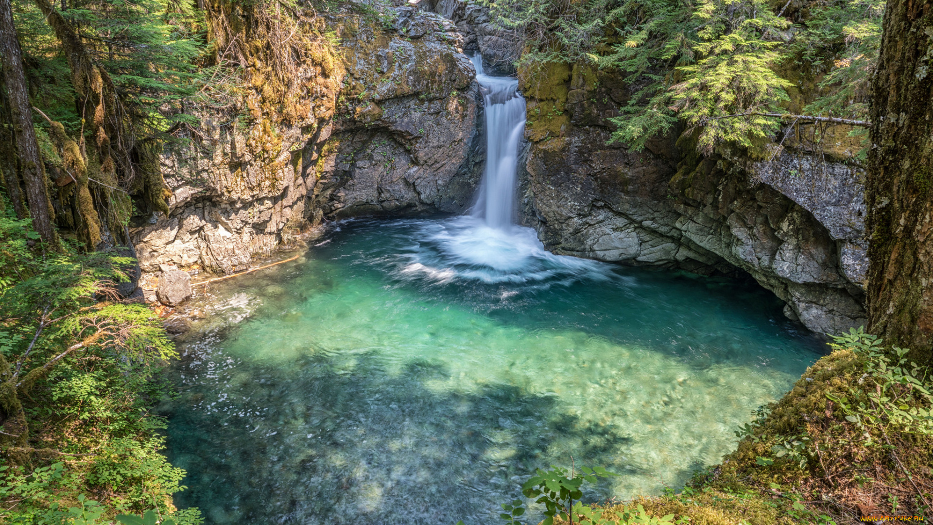 природа, водопады, простор