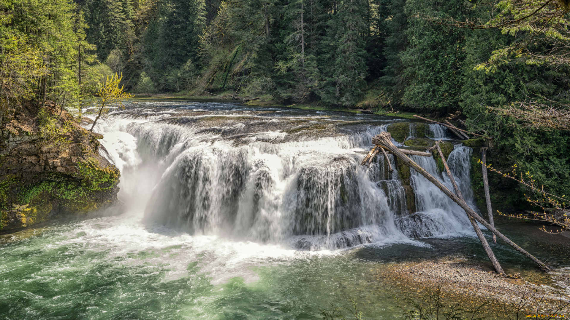природа, водопады, простор