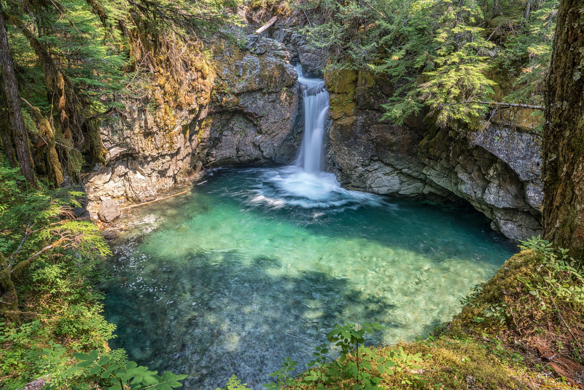 природа, водопады, простор