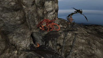 Картинка 3д+графика фантазия+ fantasy девушка дракон взгляд фон