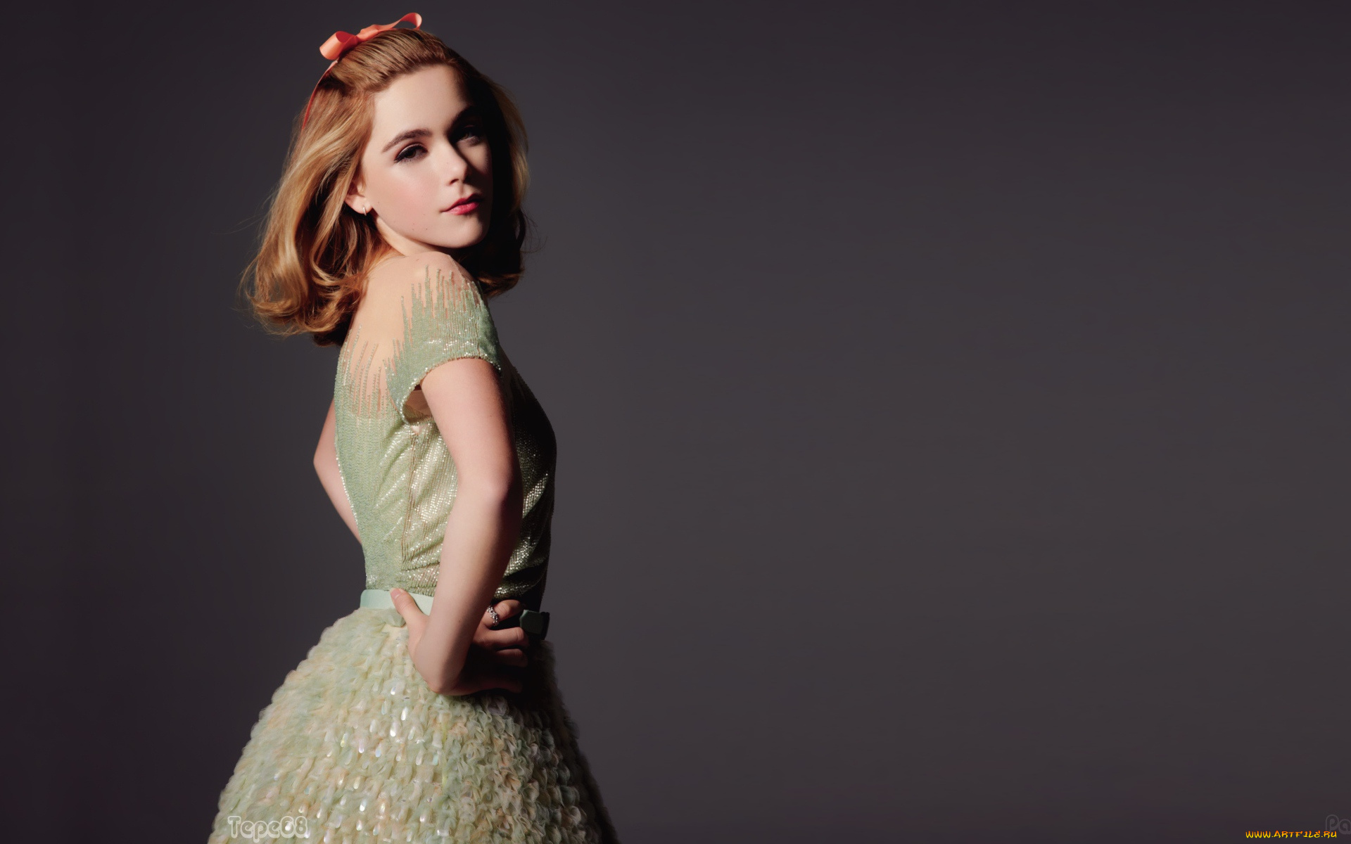 девушки, kiernan, shipka, платье, бантик, рыжая