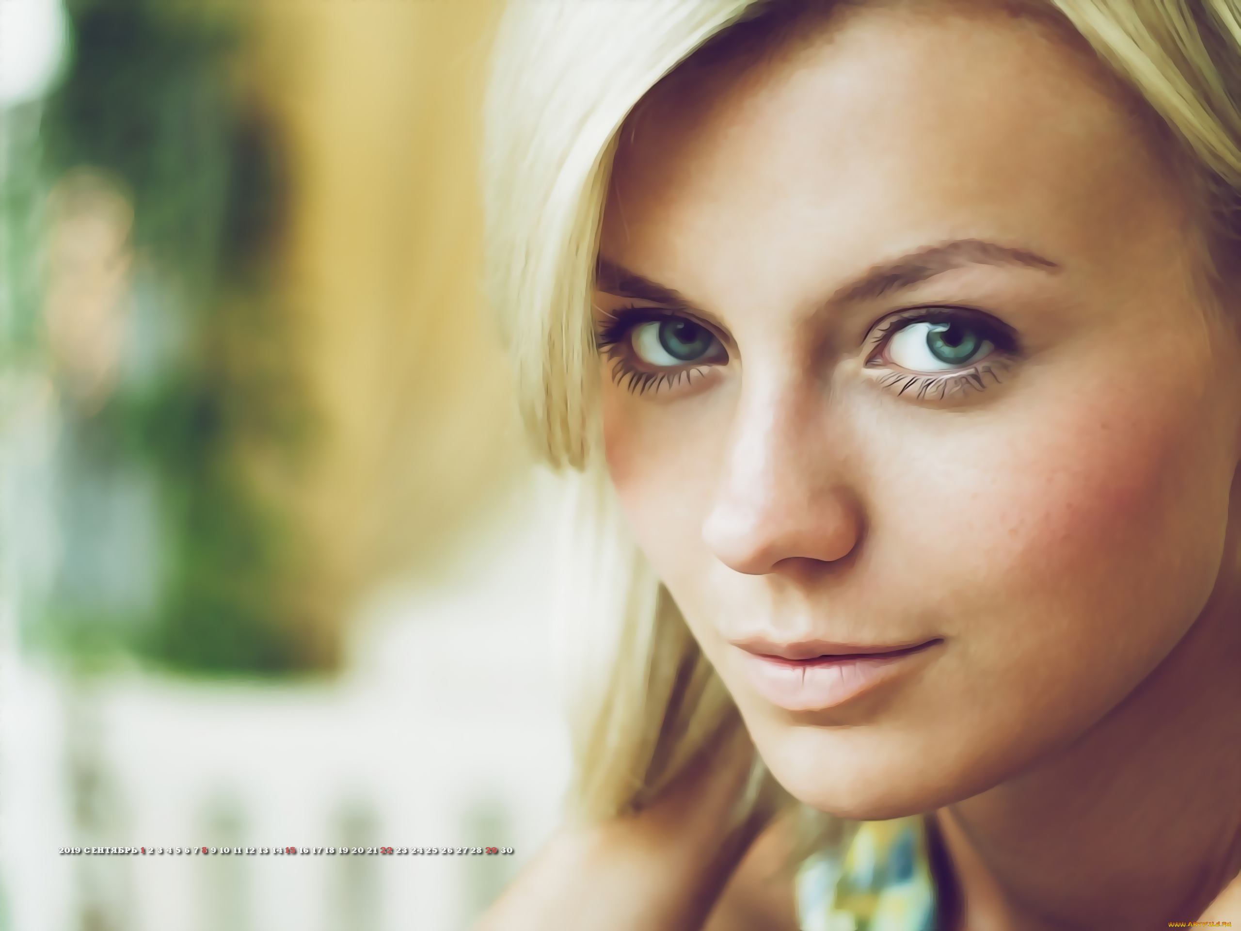 календари, компьютерный, дизайн, взгляд, лицо, девушка, женщина, calendar, 2019