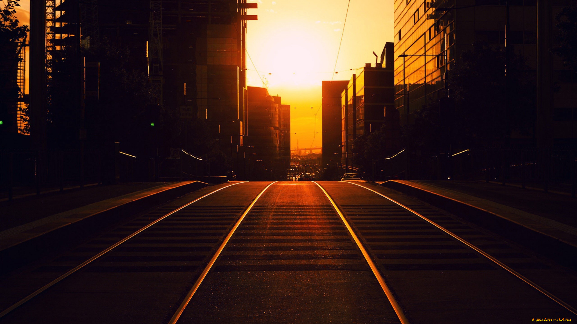 города, -, улицы, , площади, , набережные, дорога, дома, улица, закат