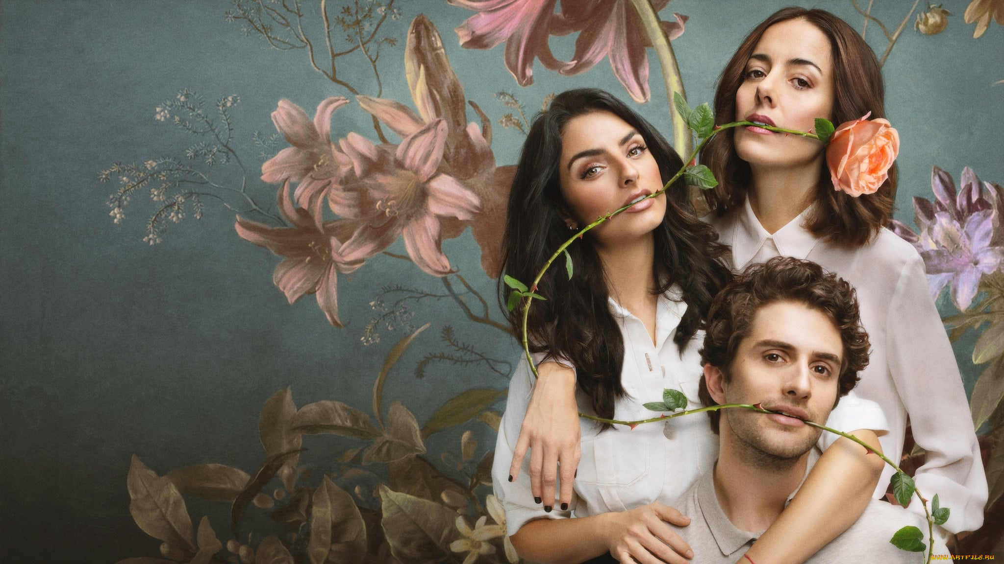 кино, фильмы, la, casa, de, las, flores, , сериал, девушки, парень, роза, цветы