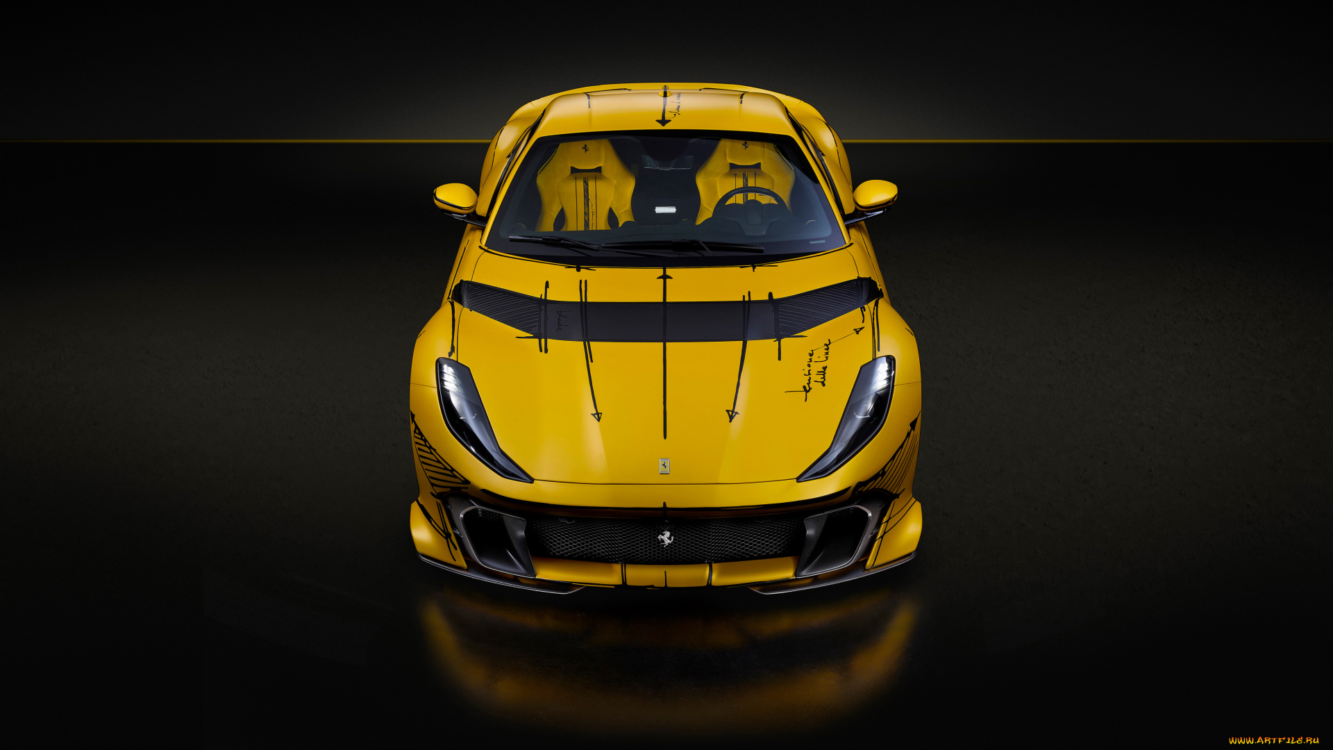 ferrari, 812, competizione, tailor, made, inspired, by, blanc, sheet, 2023, автомобили, ferrari, ferrari812, competizione, tailor, made, inspired, by, blanc, sheet, суперкар, желтый