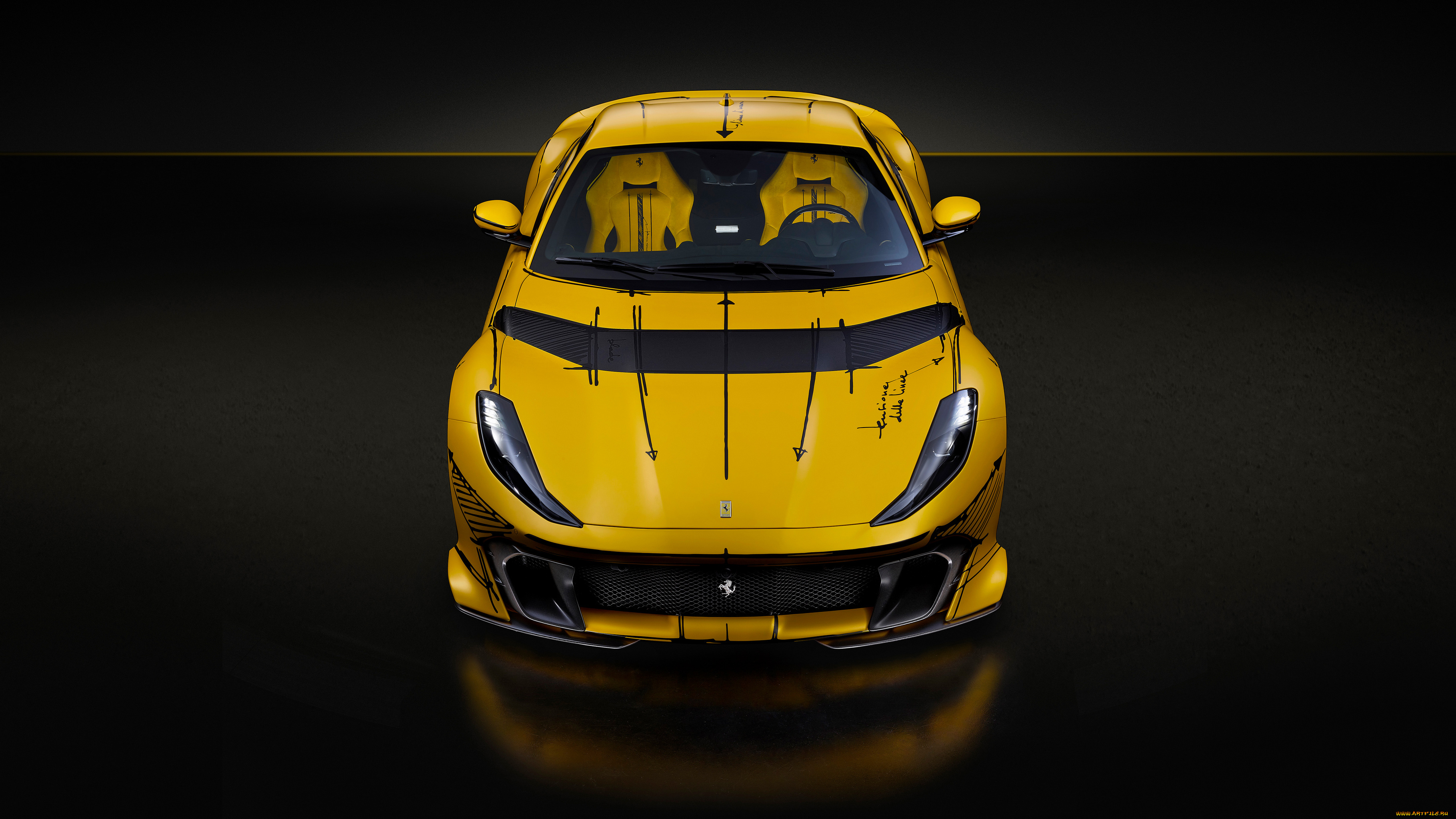 ferrari, 812, competizione, tailor, made, inspired, by, blanc, sheet, 2023, автомобили, ferrari, ferrari812, competizione, tailor, made, inspired, by, blanc, sheet, суперкар, желтый