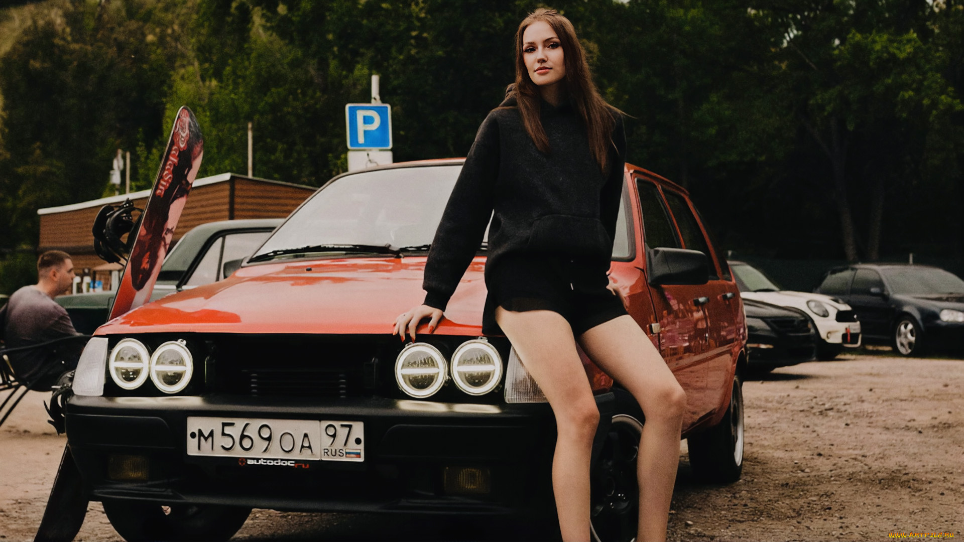 автомобили, -авто, с, девушками, иж, 2126